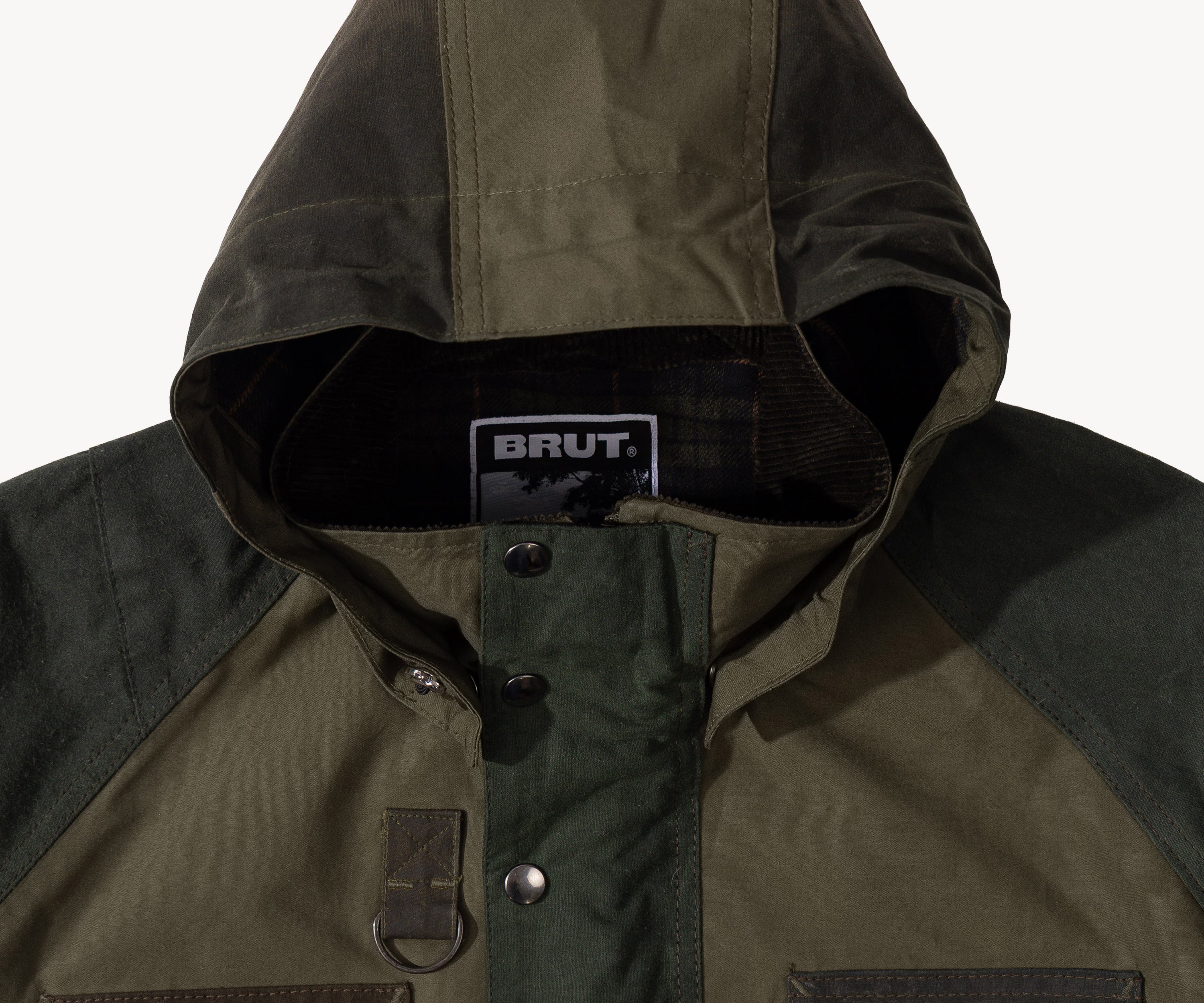 REWORK® TRIAL WAX JACKET - N° 001 Coats & Jackets SMALL / GREEN - BRUT Clothing