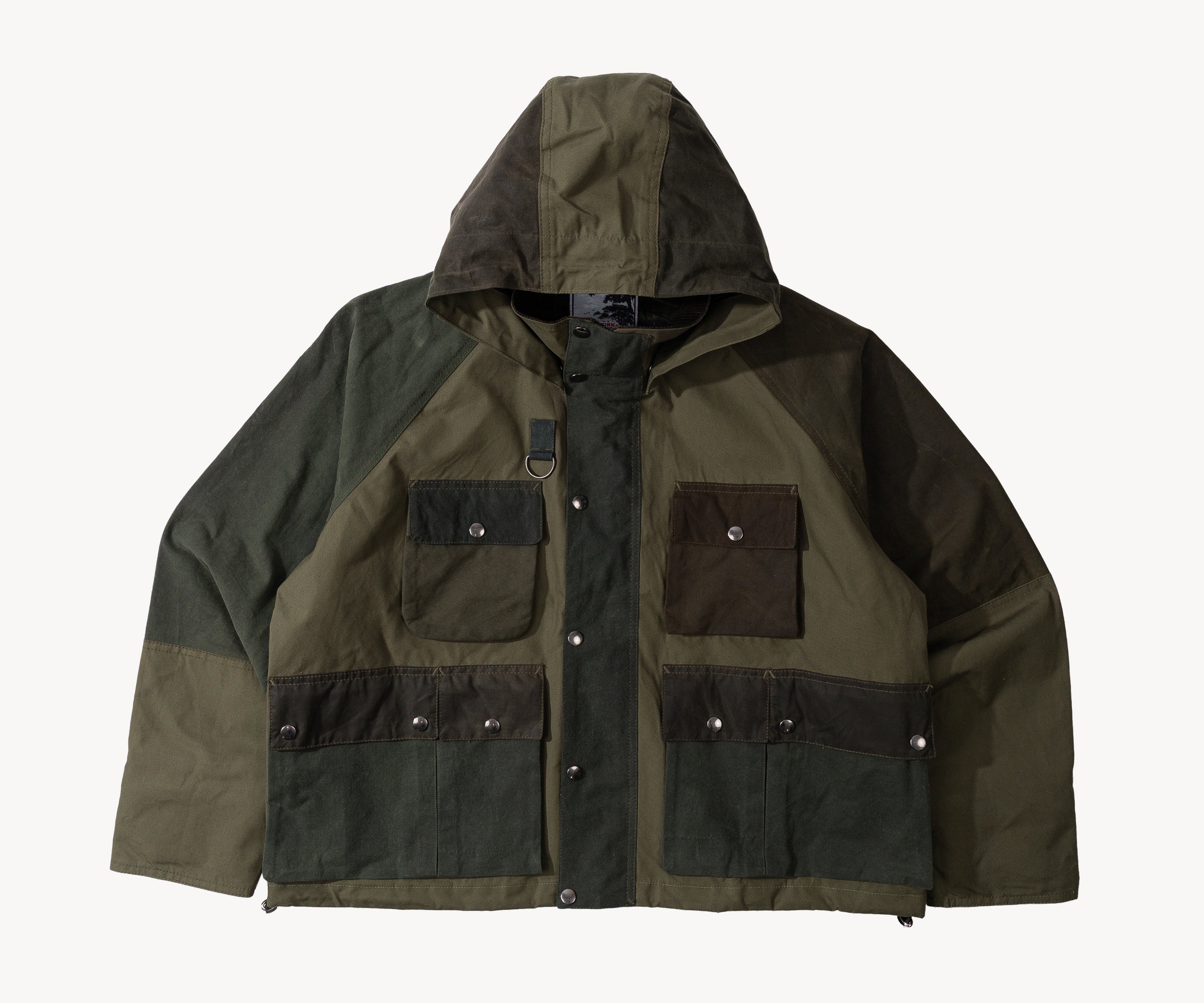 REWORK® TRIAL WAX JACKET - N° 014 Manteaux et vestes MEDIUM / VERT - BRUT Clothing