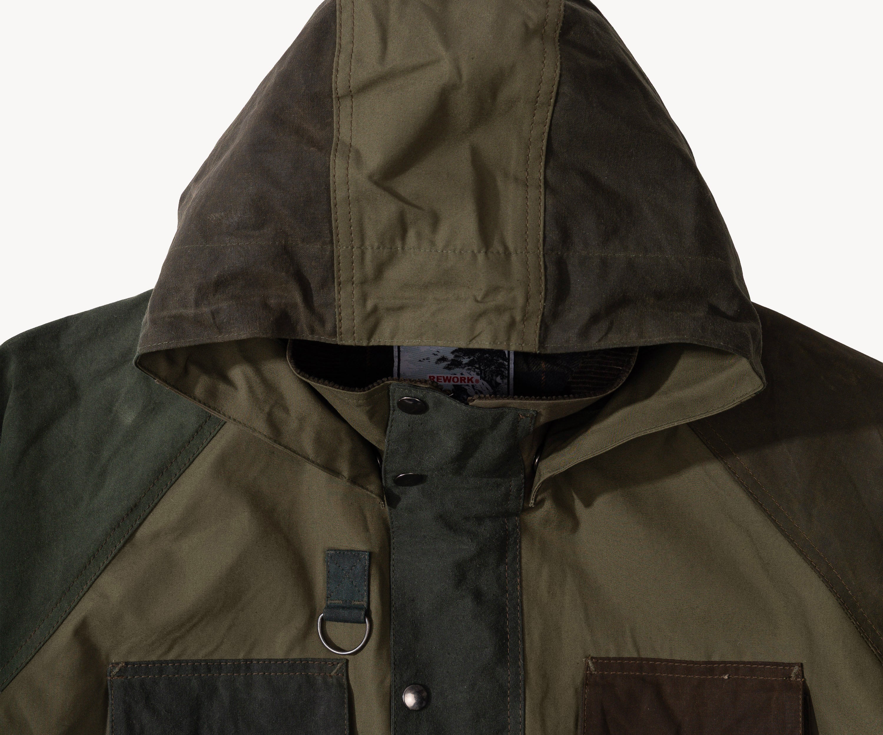 REWORK® TRIAL WAX JACKET - N° 014 Manteaux et vestes MEDIUM / VERT - BRUT Clothing