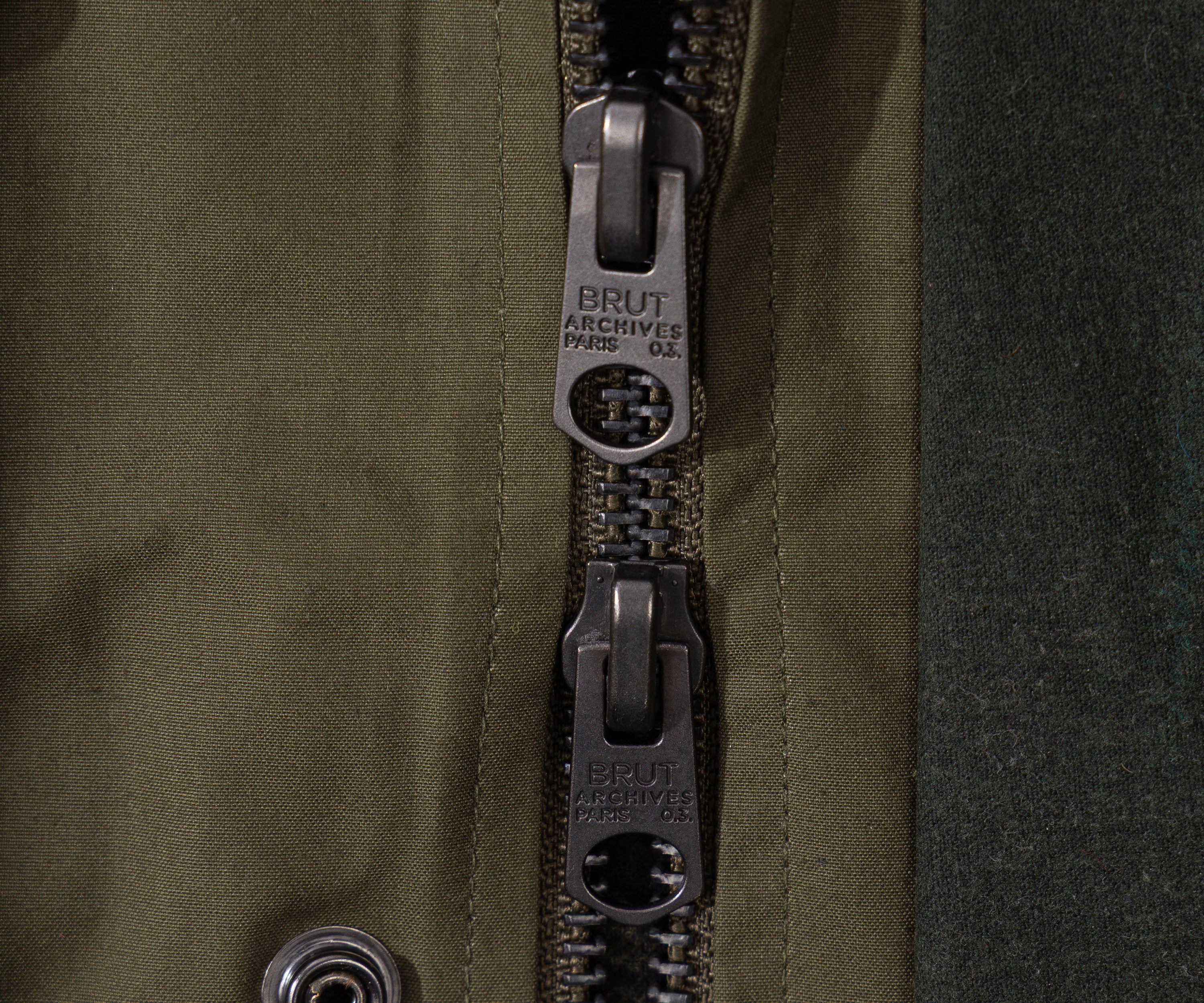 REWORK® TRIAL WAX JACKET - N° 014 Manteaux et vestes MEDIUM / VERT - BRUT Clothing