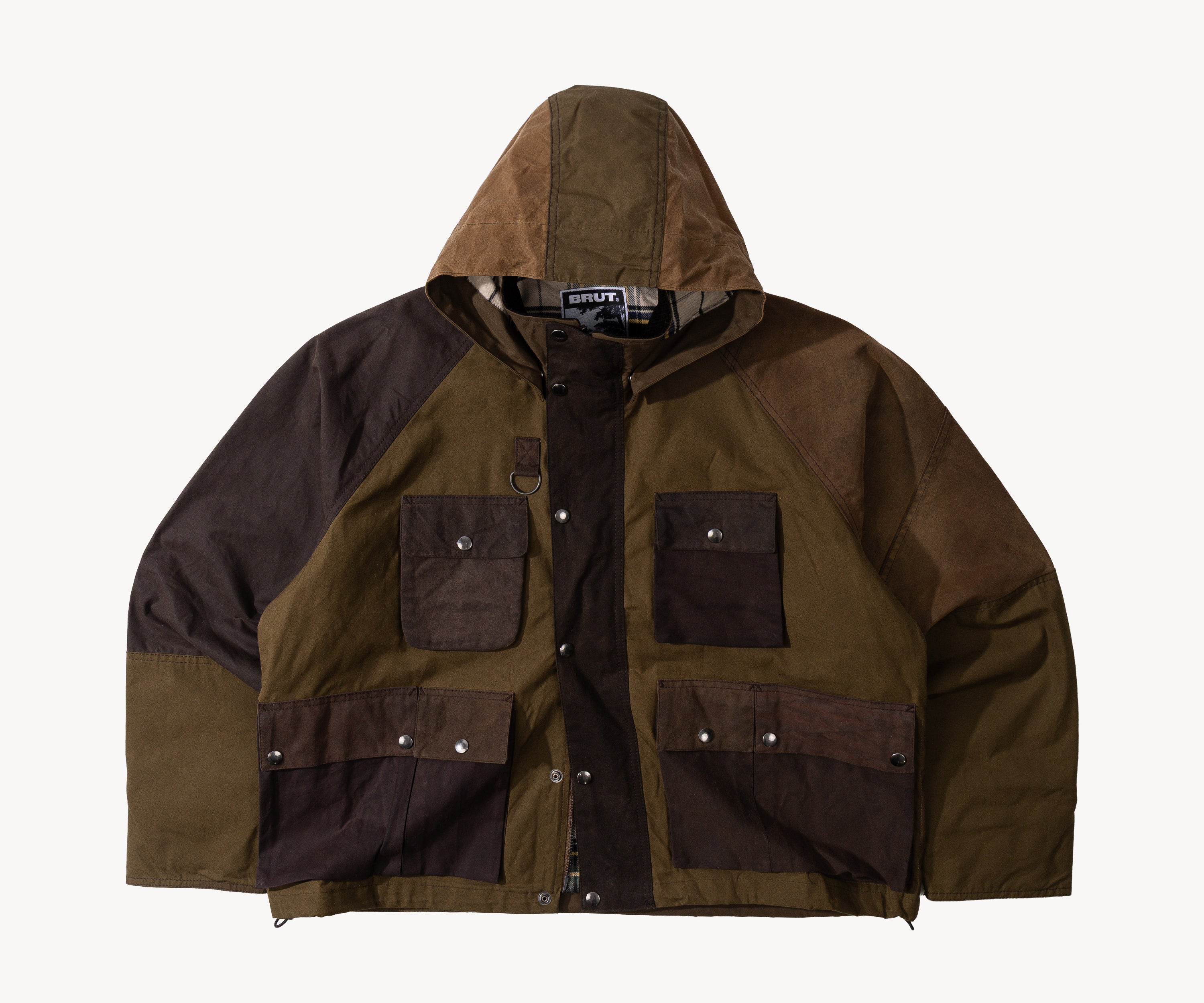 REWORK® TRIAL WAX JACKET - N° 035 Manteaux et vestes LARGE / MARRON - BRUT Clothing