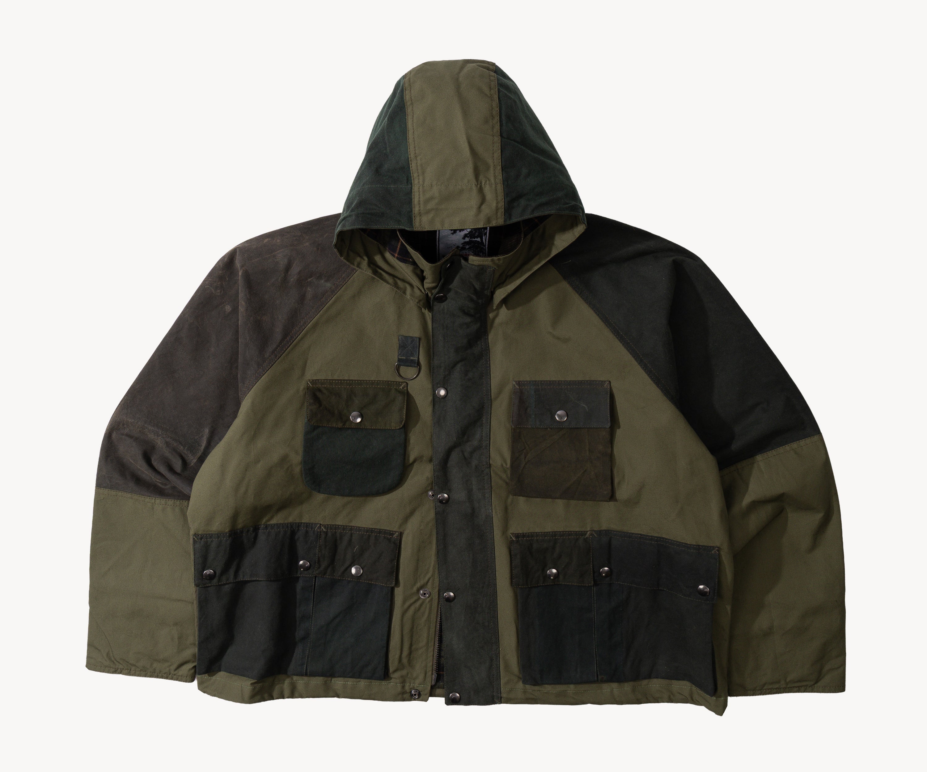 REWORK® TRIAL WAX JACKET - N° 044 Manteaux et vestes X-LARGE / VERT - BRUT Clothing