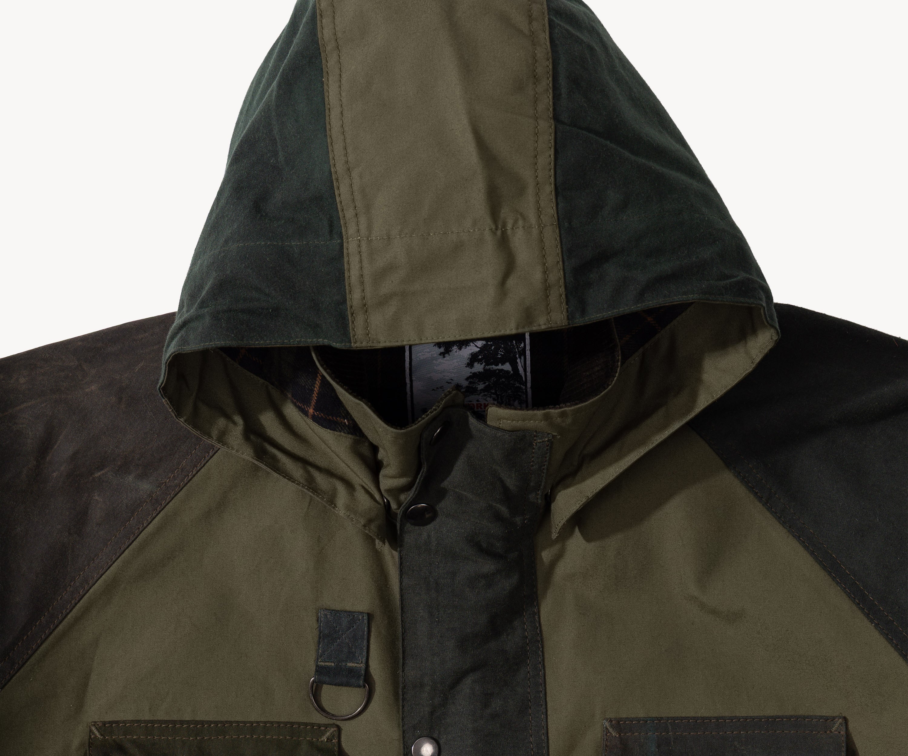 REWORK® TRIAL WAX JACKET - N° 044 Manteaux et vestes X-LARGE / VERT - BRUT Clothing