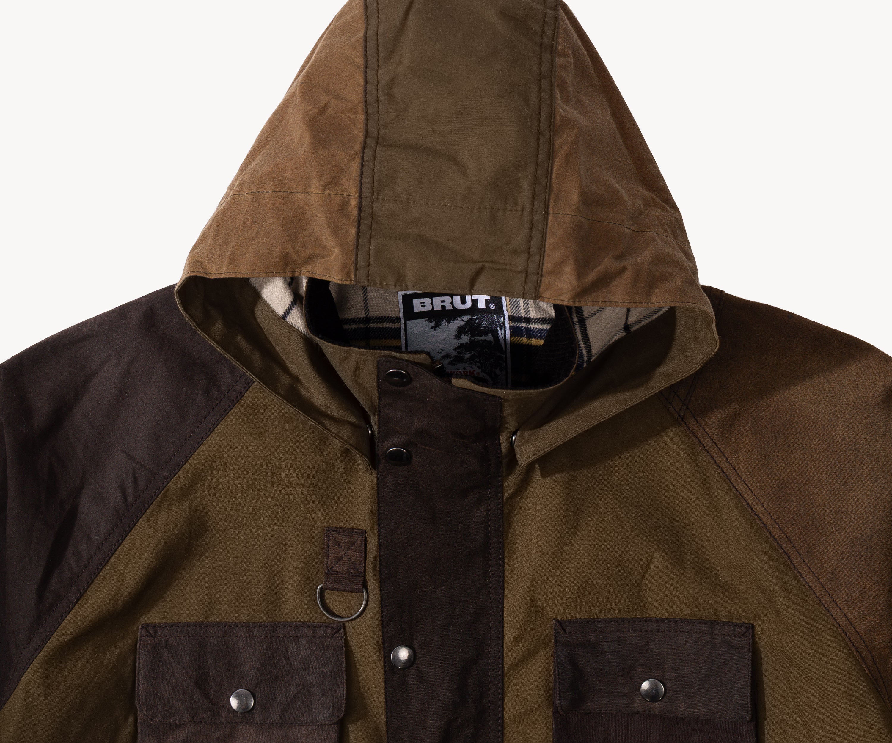 REWORK® TRIAL WAX JACKET - N° 035 Manteaux et vestes LARGE / MARRON - BRUT Clothing