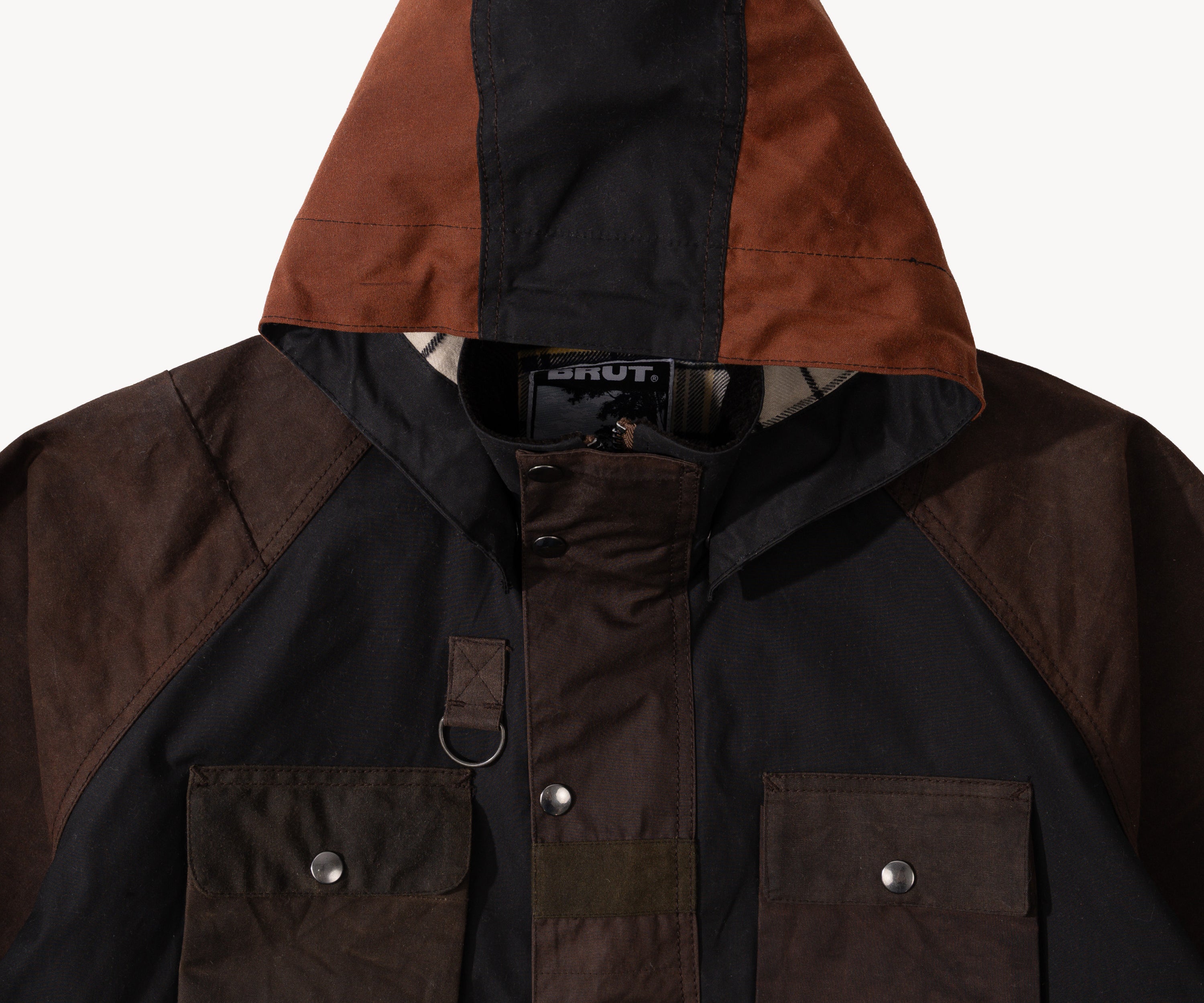 REWORK® TRIAL WAX JACKET - N° 008 Coats & Jackets SMALL / BROWN - BRUT Clothing
