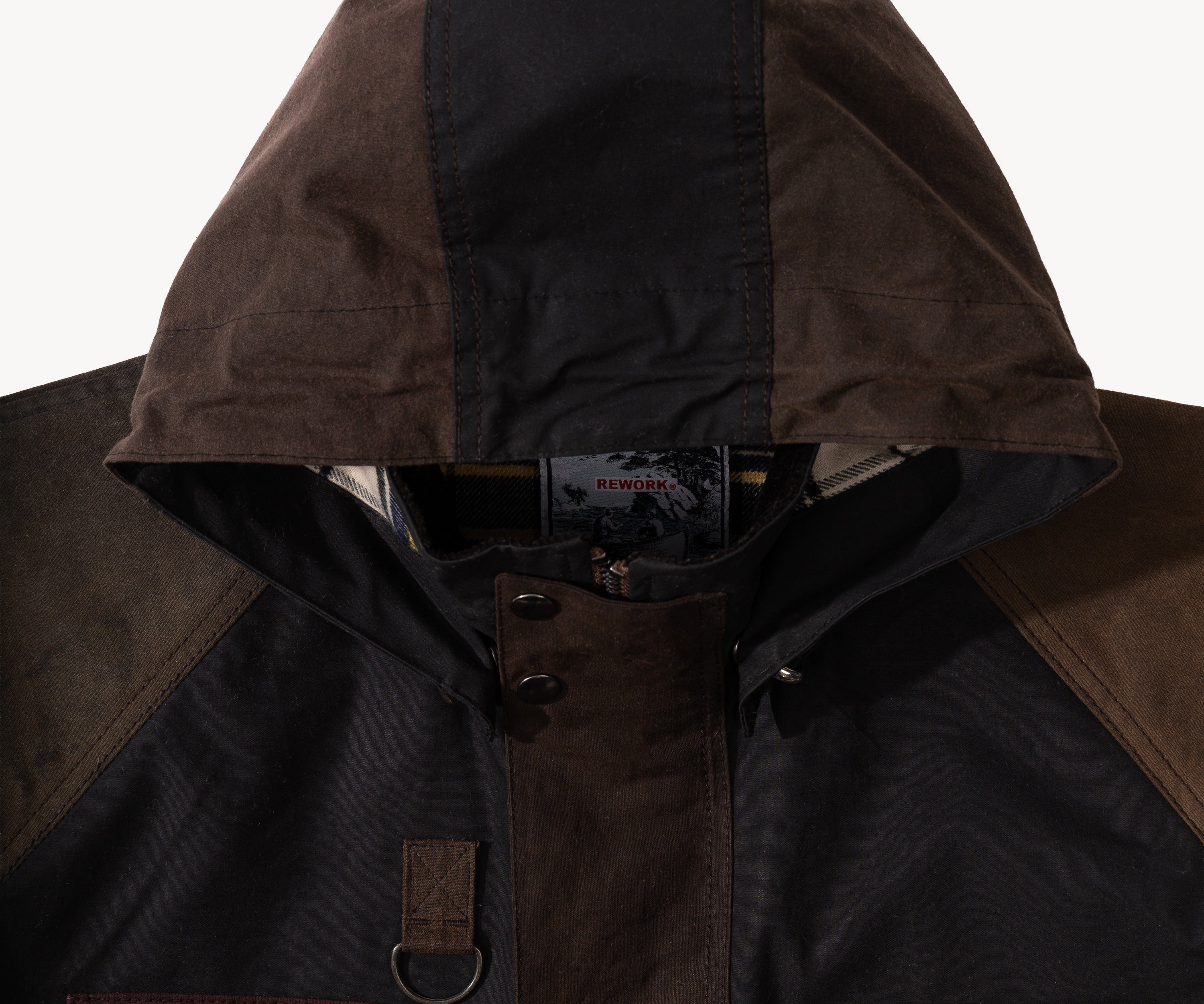 REWORK® TRIAL WAX JACKET - N° 047 Coats & Jackets X-LARGE / BROWN - BRUT Clothing