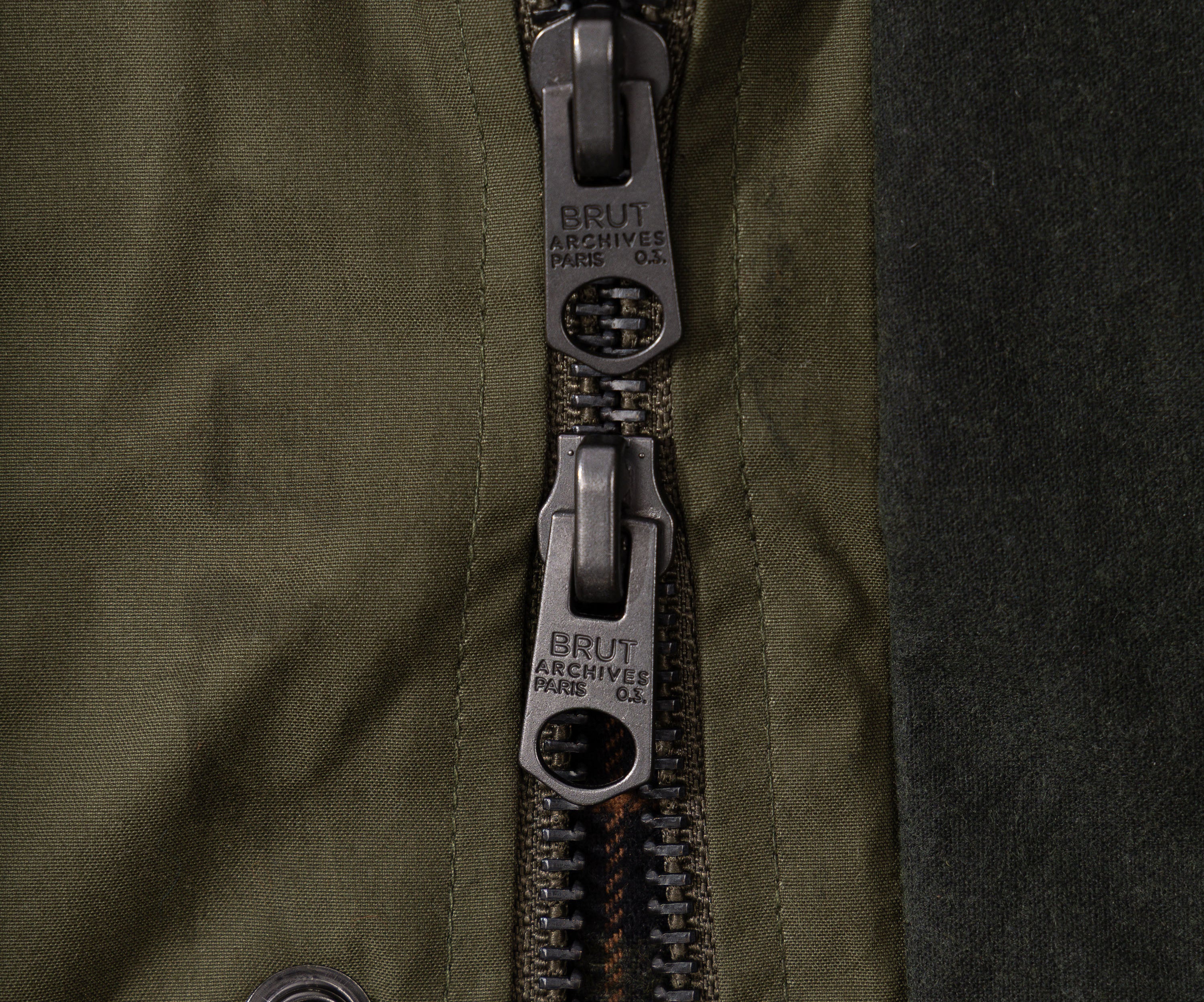 REWORK® TRIAL WAX JACKET - N° 045 Manteaux et vestes X-LARGE / VERT - BRUT Clothing
