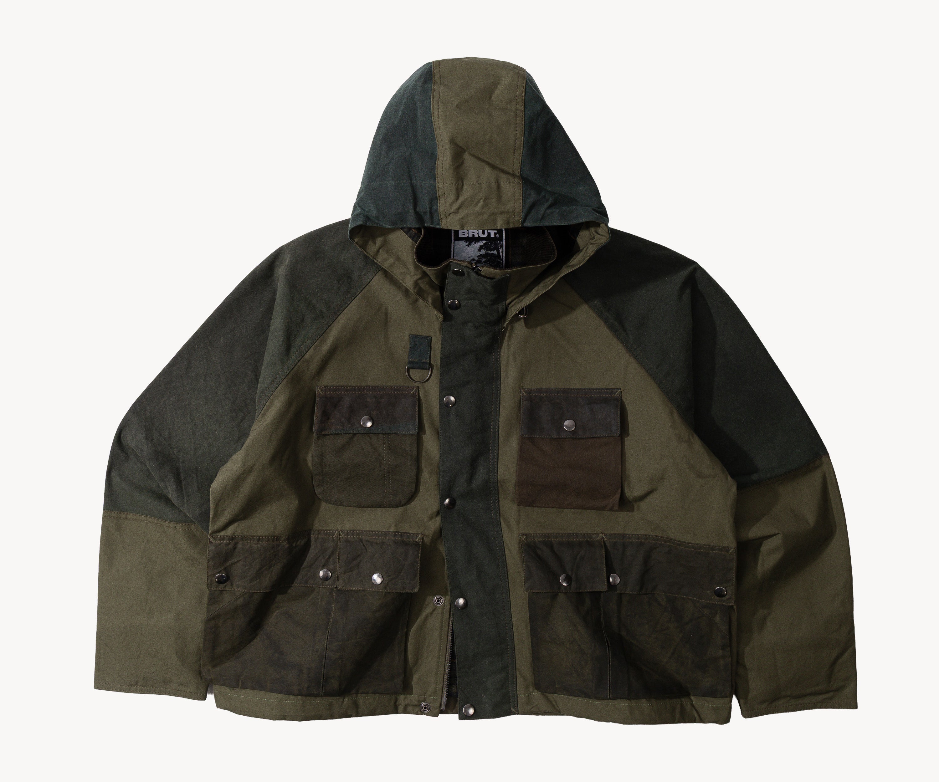 REWORK® TRIAL WAX JACKET - N° 017 Manteaux et vestes MEDIUM / VERT - BRUT Clothing