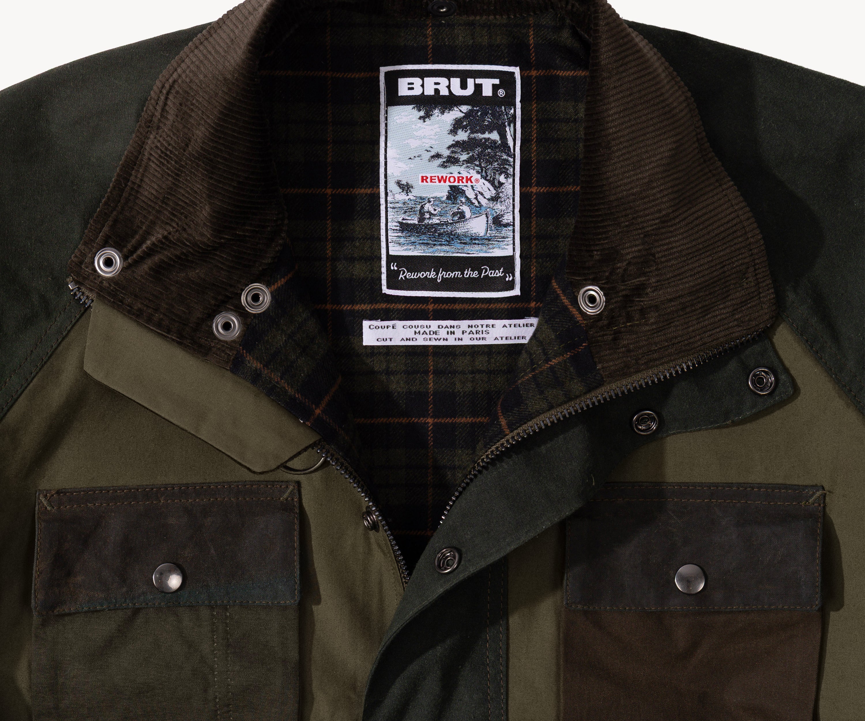 REWORK® TRIAL WAX JACKET - N° 017 Coats & Jackets MEDIUM / GREEN - BRUT Clothing
