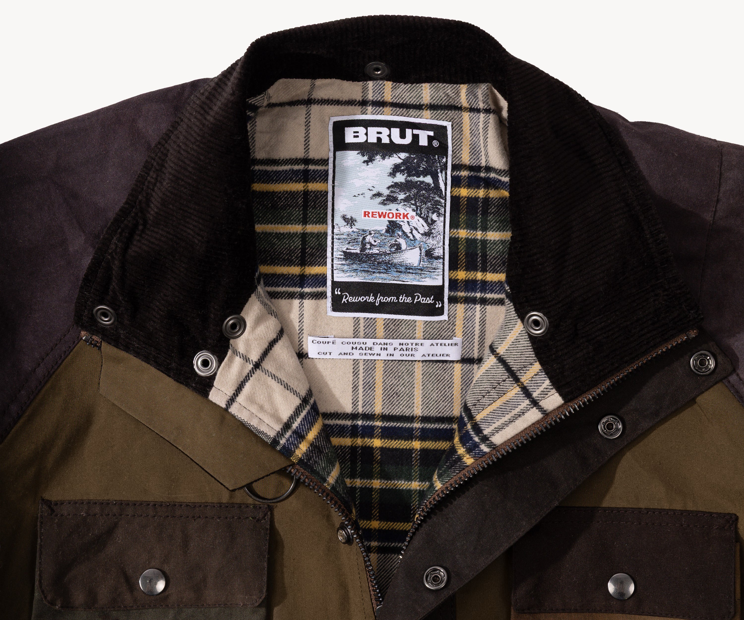 REWORK® TRIAL WAX JACKET - N° 030 Coats & Jackets LARGE / BROWN - BRUT Clothing