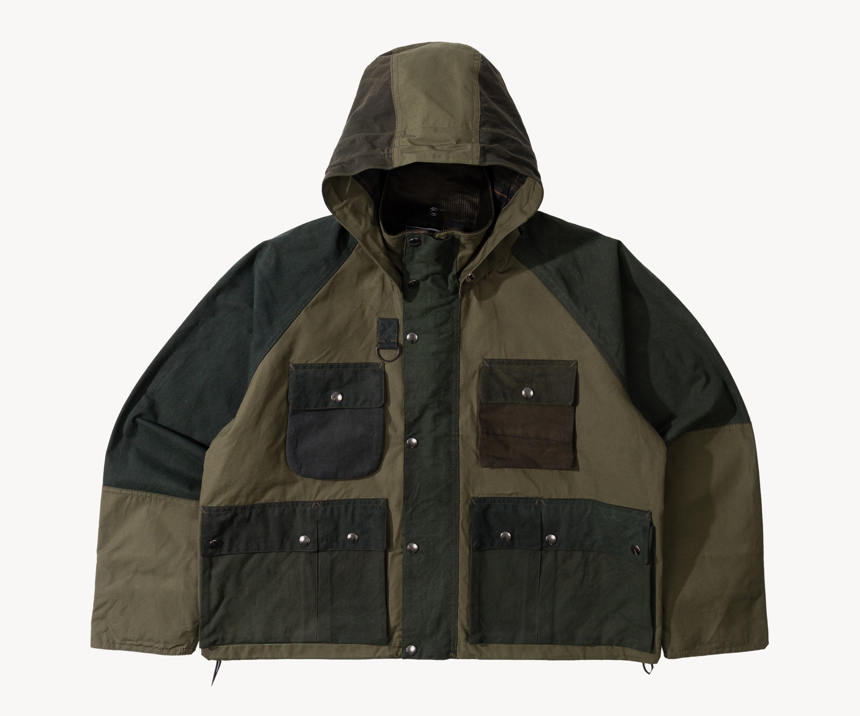 REWORK® TRIAL WAX JACKET - N° 002 Manteaux et vestes SMALL / VERT - BRUT Clothing