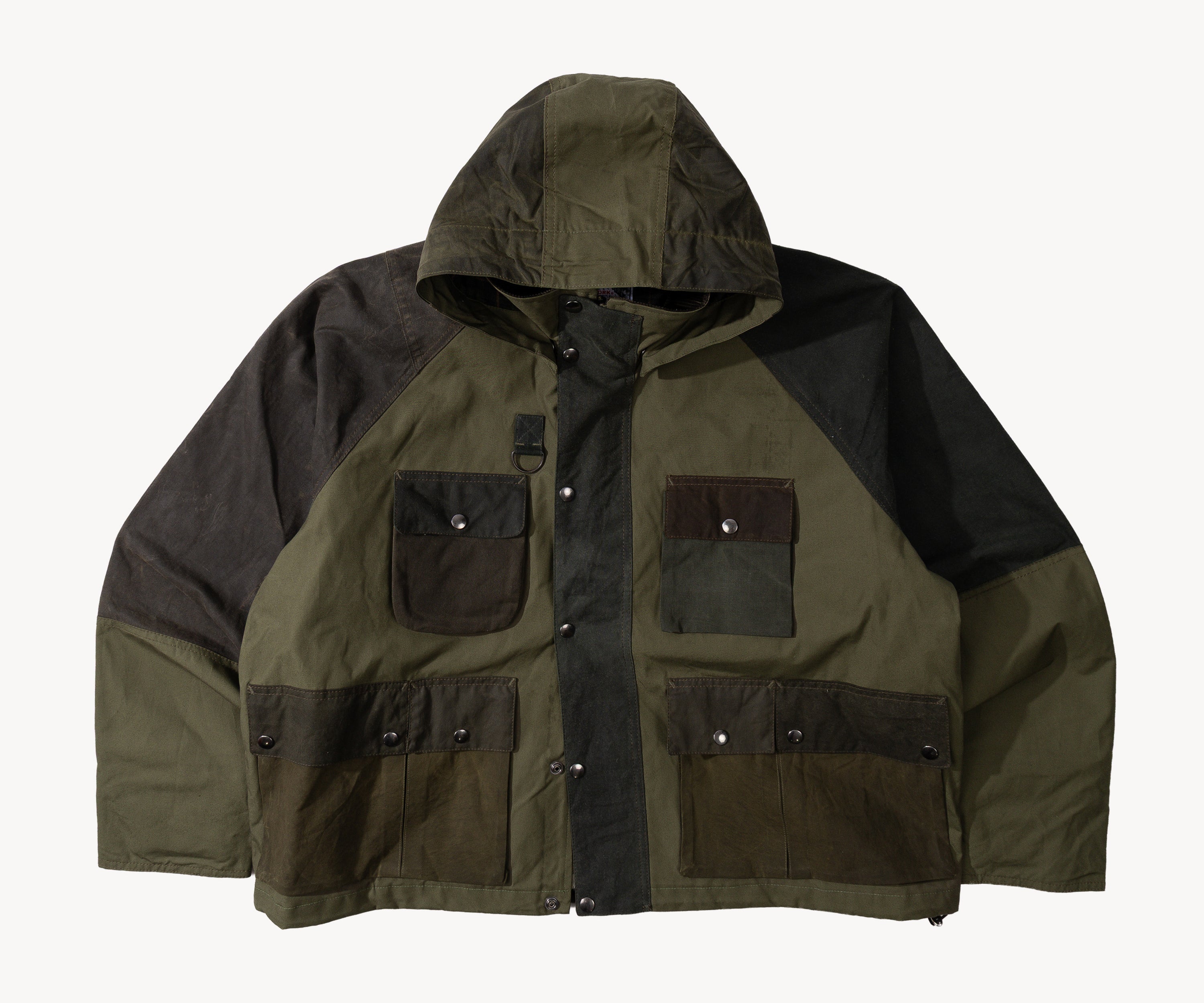 REWORK® TRIAL WAX JACKET - N° 040 Manteaux et vestes X-LARGE / VERT - BRUT Clothing