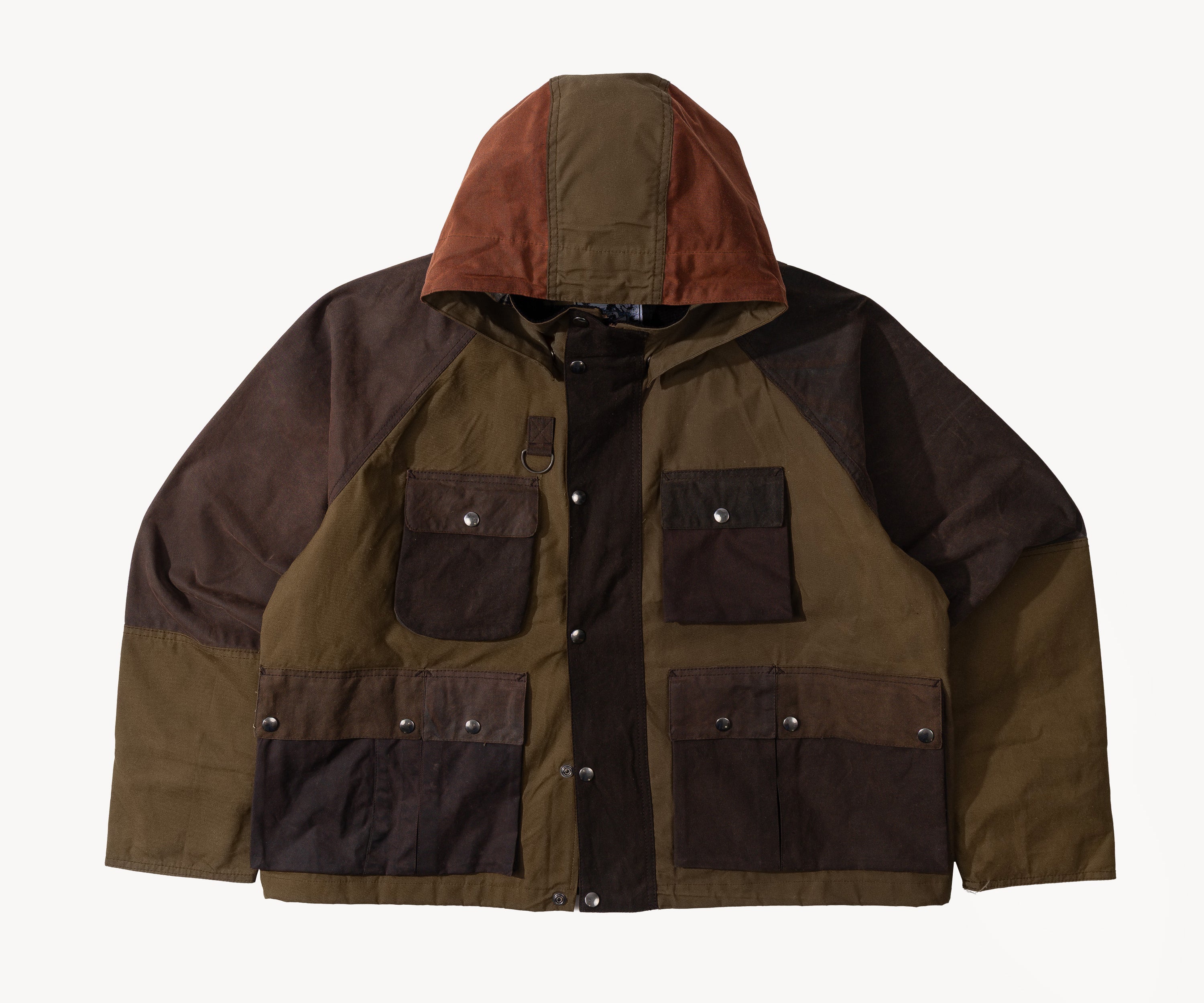 REWORK® TRIAL WAX JACKET - N° 031 Manteaux et vestes LARGE / MARRON - BRUT Clothing