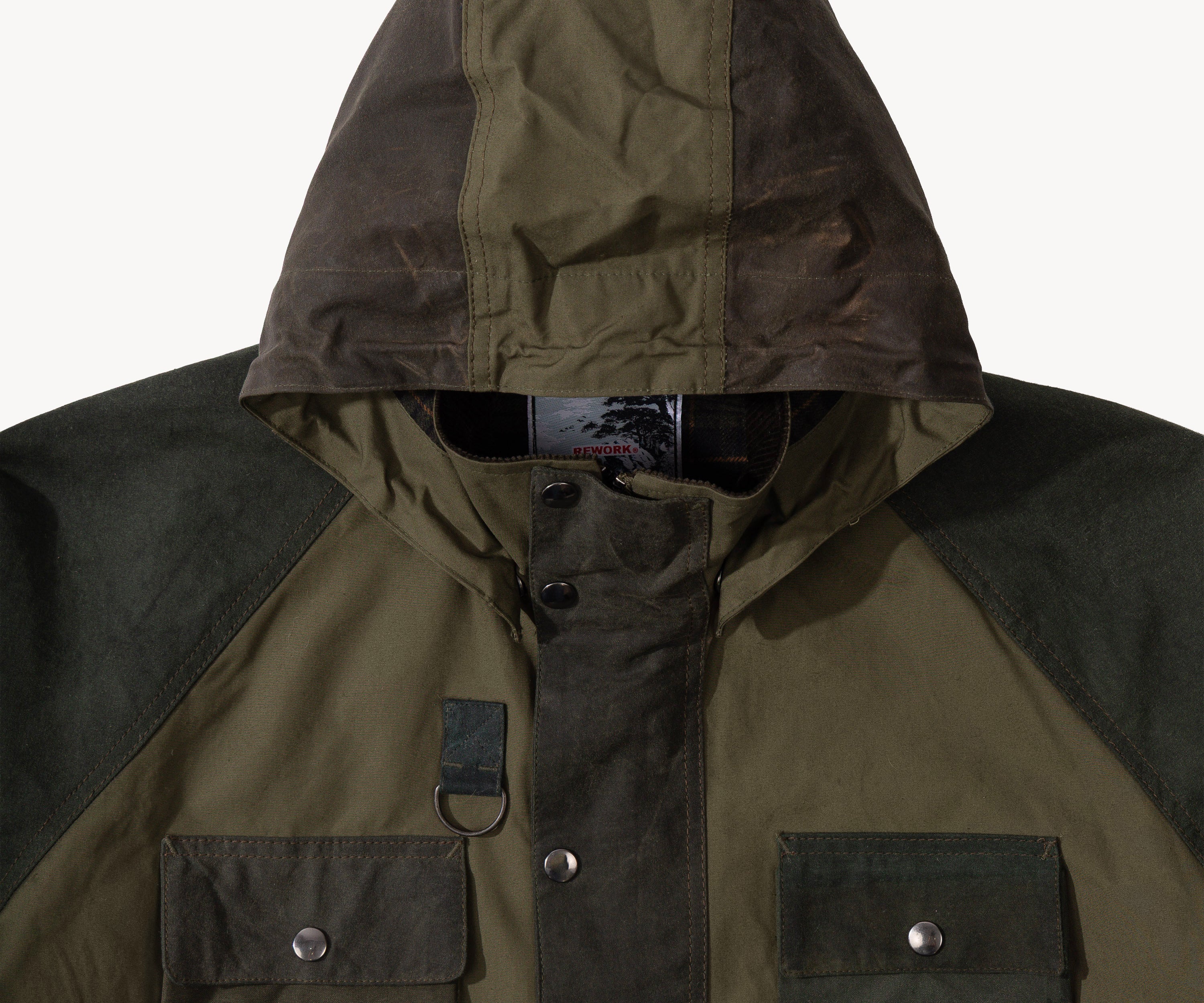 REWORK® TRIAL WAX JACKET - N° 011 Coats & Jackets MEDIUM / GREEN - BRUT Clothing