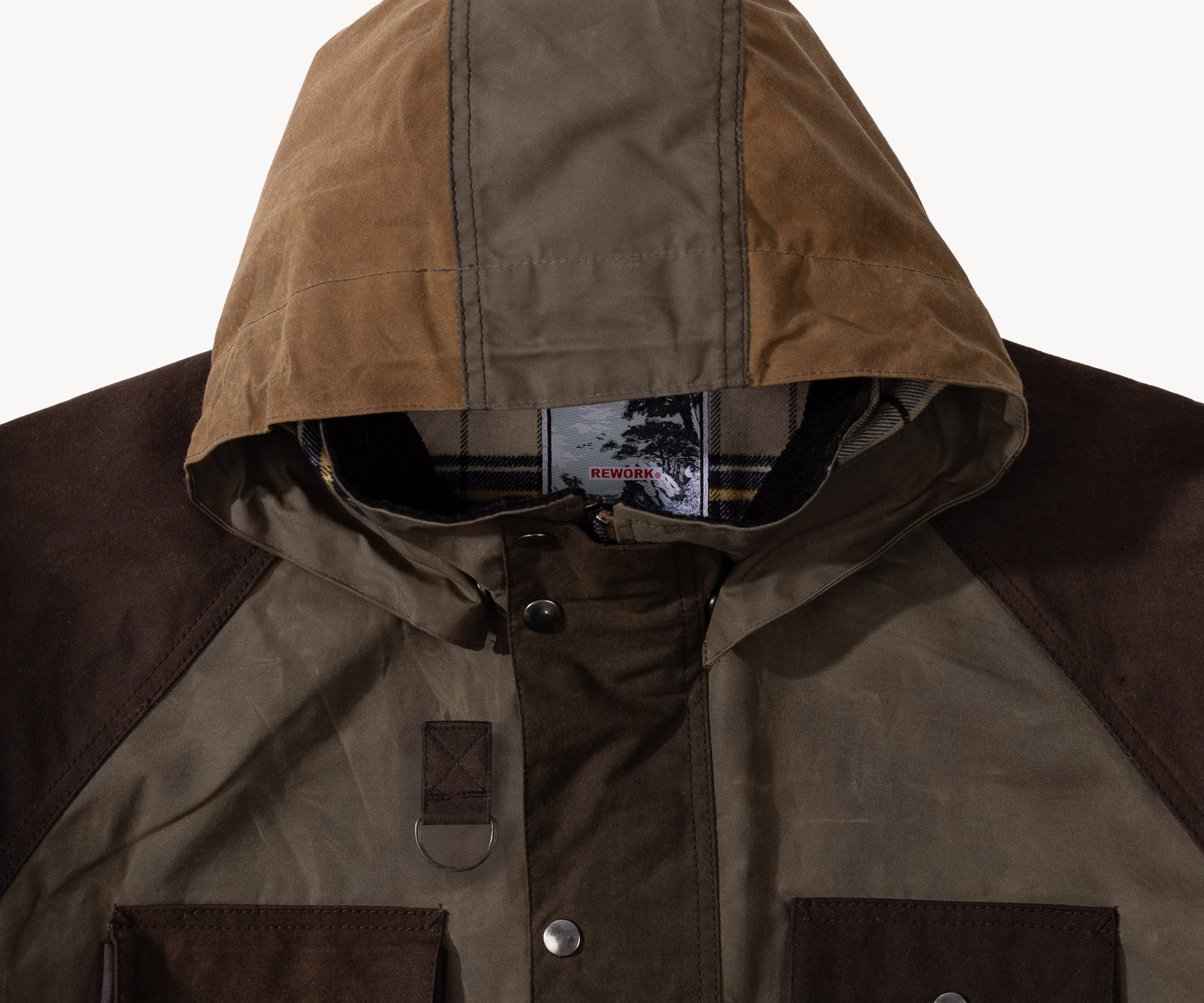 REWORK® TRIAL WAX JACKET - N° 048 Coats & Jackets X-LARGE / BROWN - BRUT Clothing