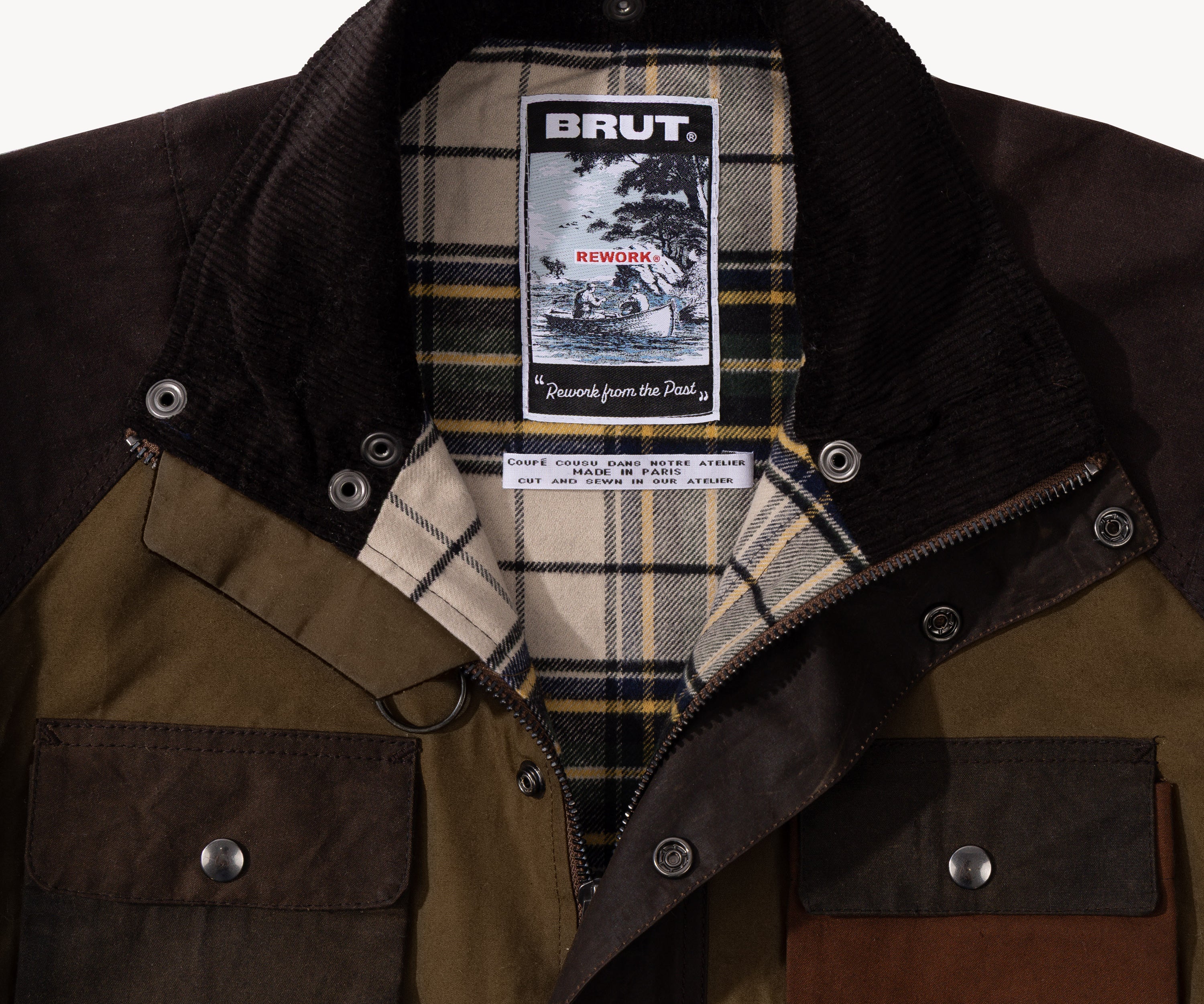 REWORK® TRIAL WAX JACKET - N° 019 Coats & Jackets MEDIUM / BROWN - BRUT Clothing