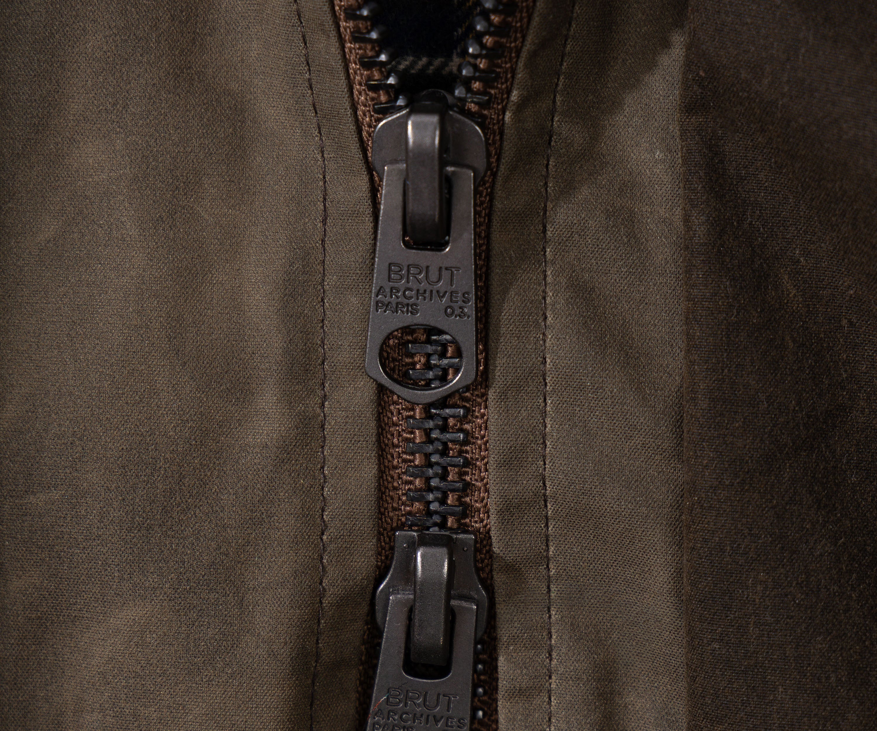 REWORK® TRIAL WAX JACKET - N° 048 Coats & Jackets X-LARGE / BROWN - BRUT Clothing