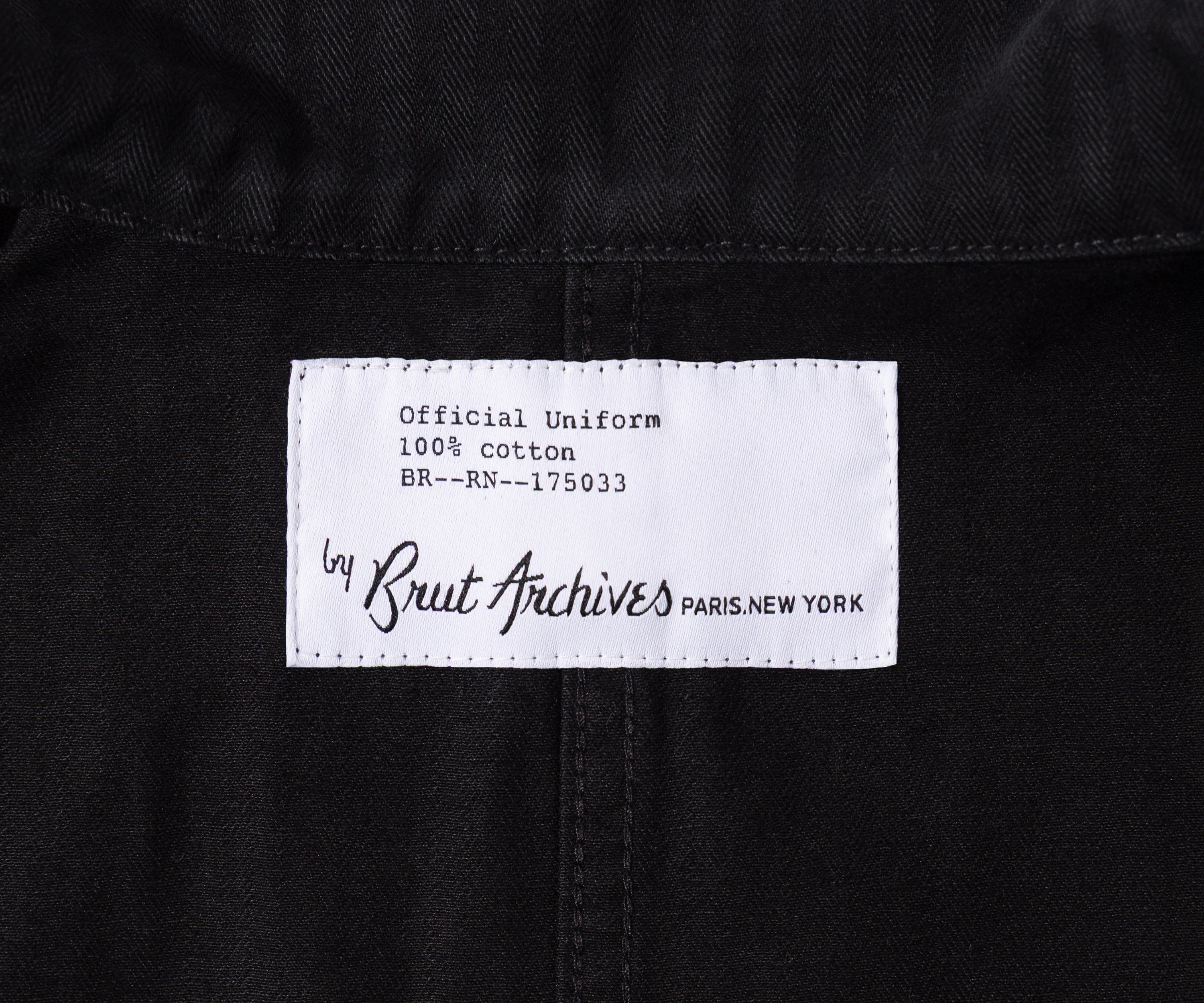 THE UTILITY JACKET Manteaux et vestes TAILLE S / NOIR - BRUT Clothing