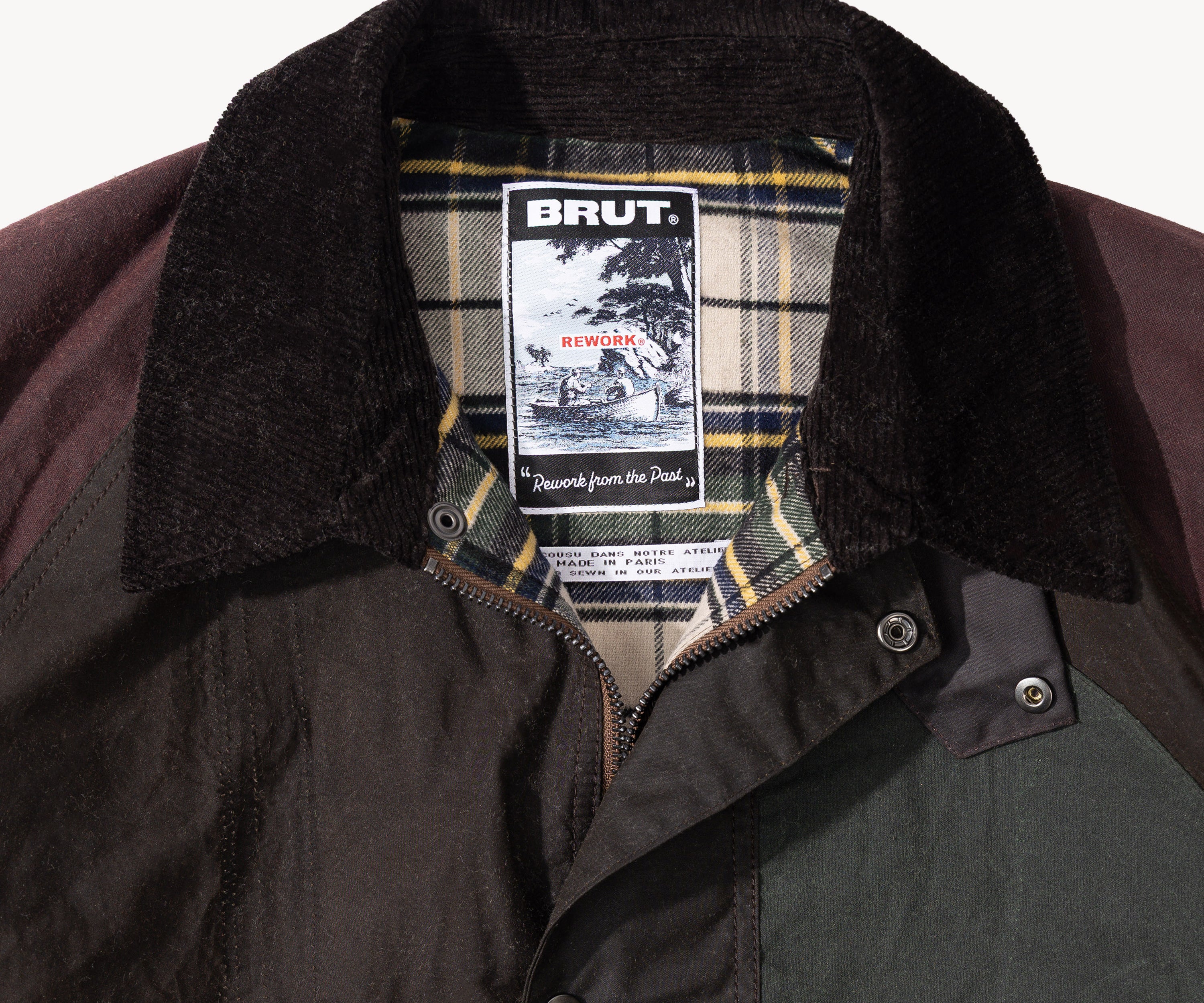 REWORK® KEEPER WAX JACKET - N° 037 Coats & Jackets LARGE / BROWN - BRUT Clothing