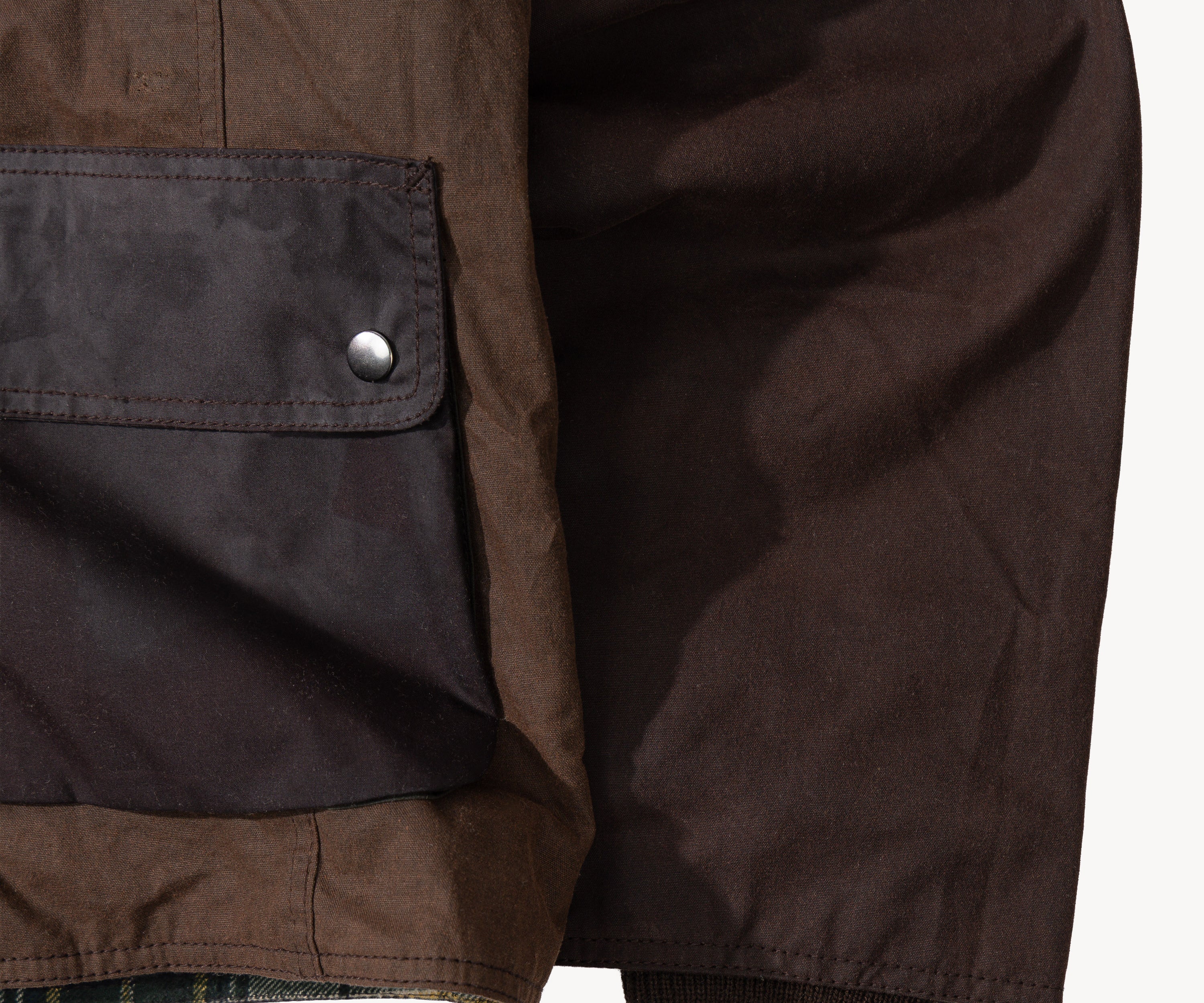 REWORK® KEEPER WAX JACKET - N° 034 Manteaux et vestes LARGE / MARRON - BRUT Clothing