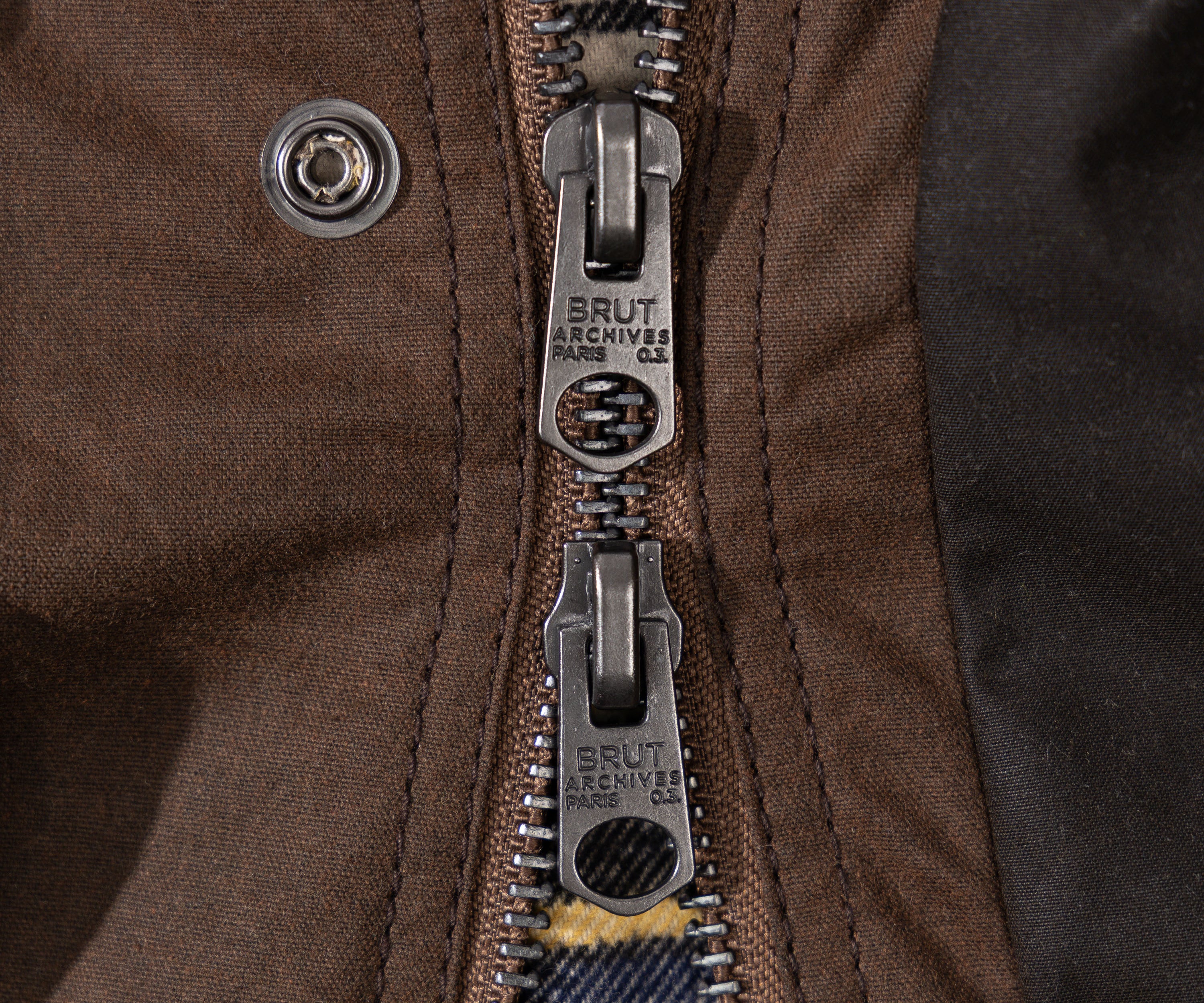 REWORK® KEEPER WAX JACKET - N° 034 Manteaux et vestes LARGE / MARRON - BRUT Clothing