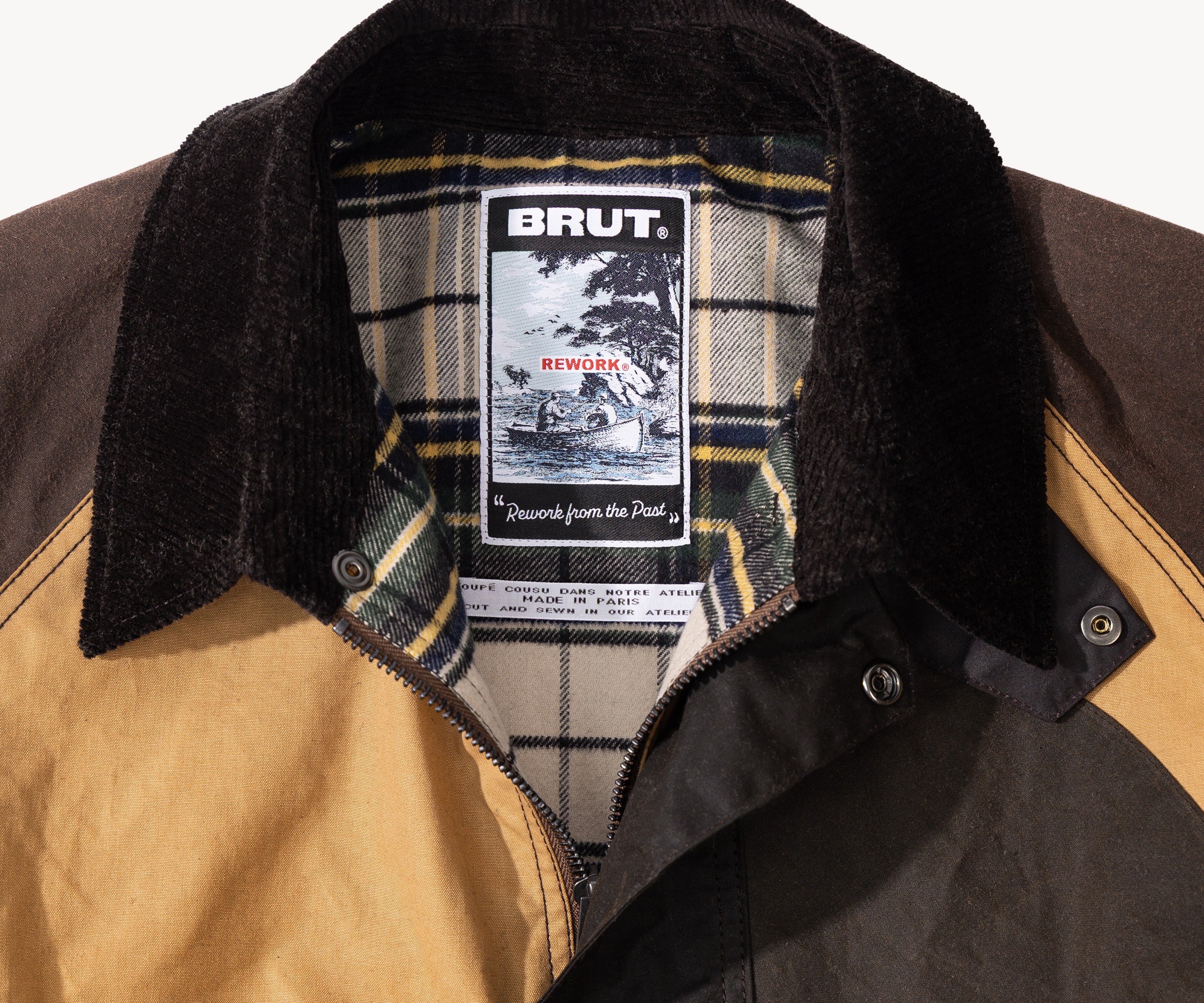 REWORK® KEEPER WAX JACKET - N° 042 Coats & Jackets LARGE / BROWN - BRUT Clothing