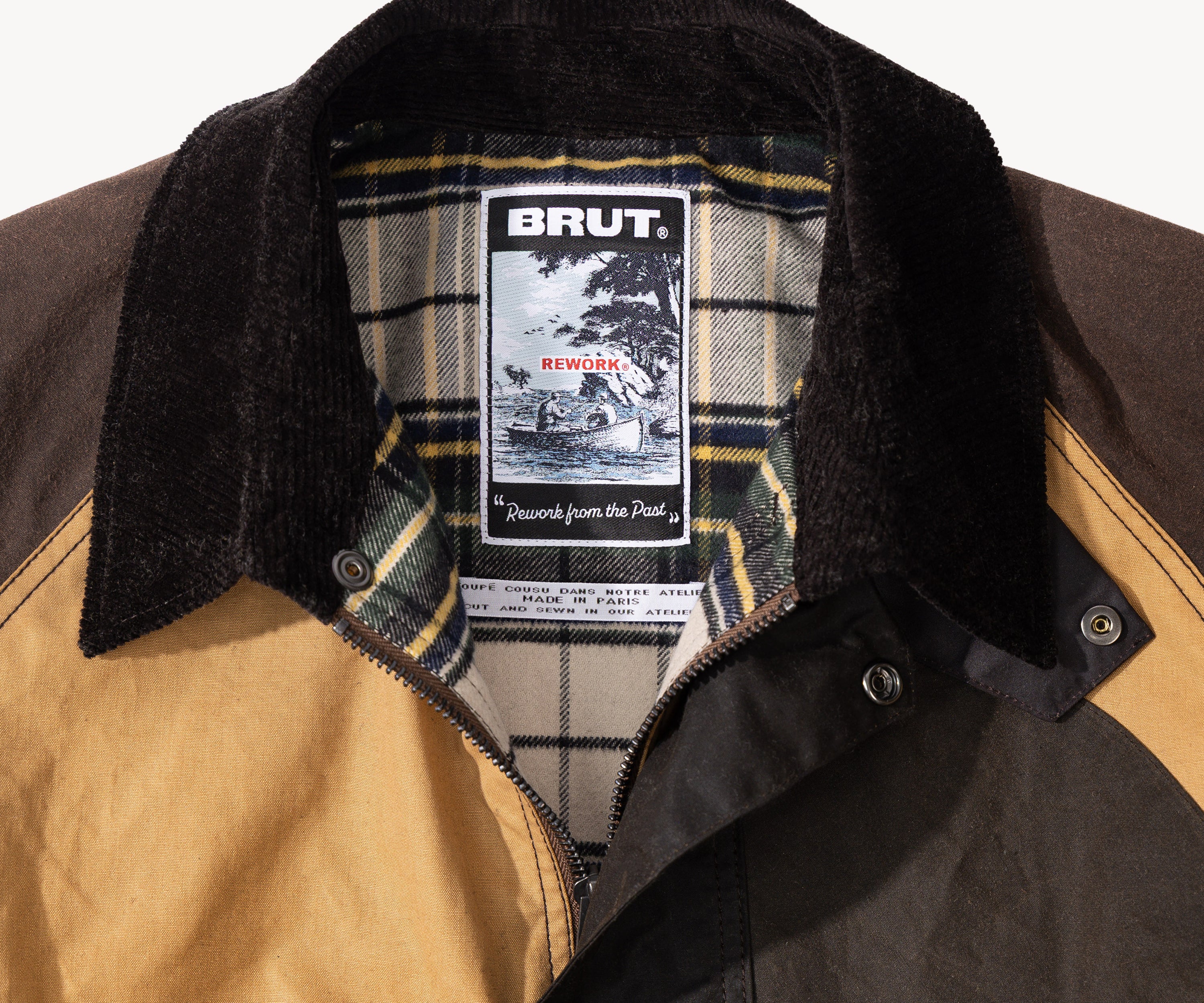 REWORK® KEEPER WAX JACKET - N° 042 Coats & Jackets LARGE / BROWN - BRUT Clothing