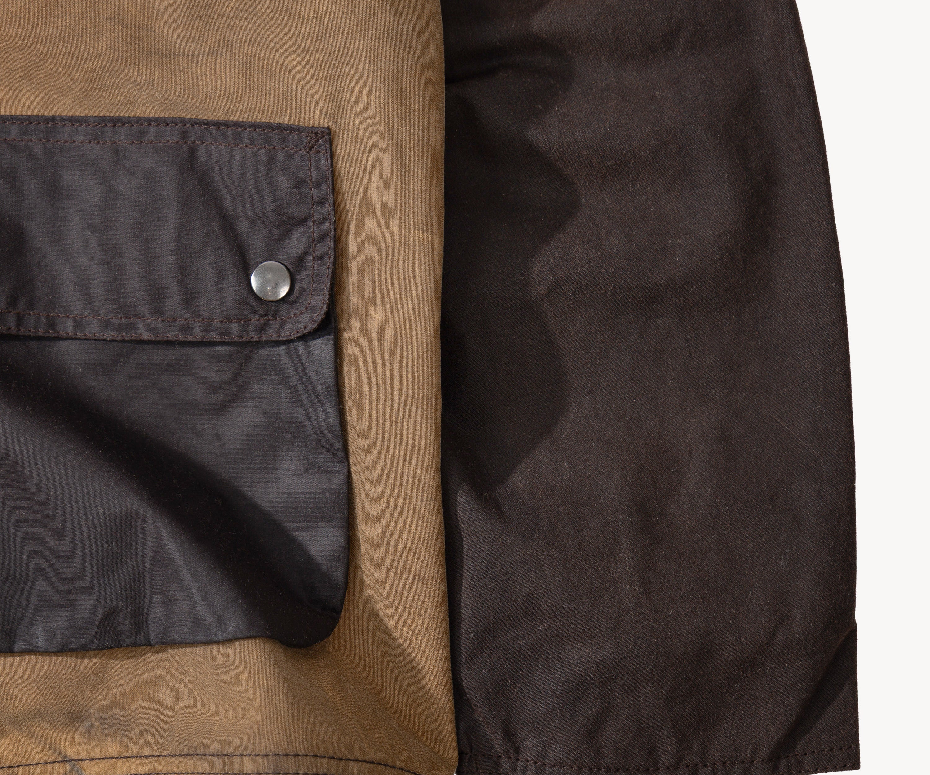 REWORK® KEEPER WAX JACKET - N° 043 Manteaux et vestes LARGE / MARRON - BRUT Clothing