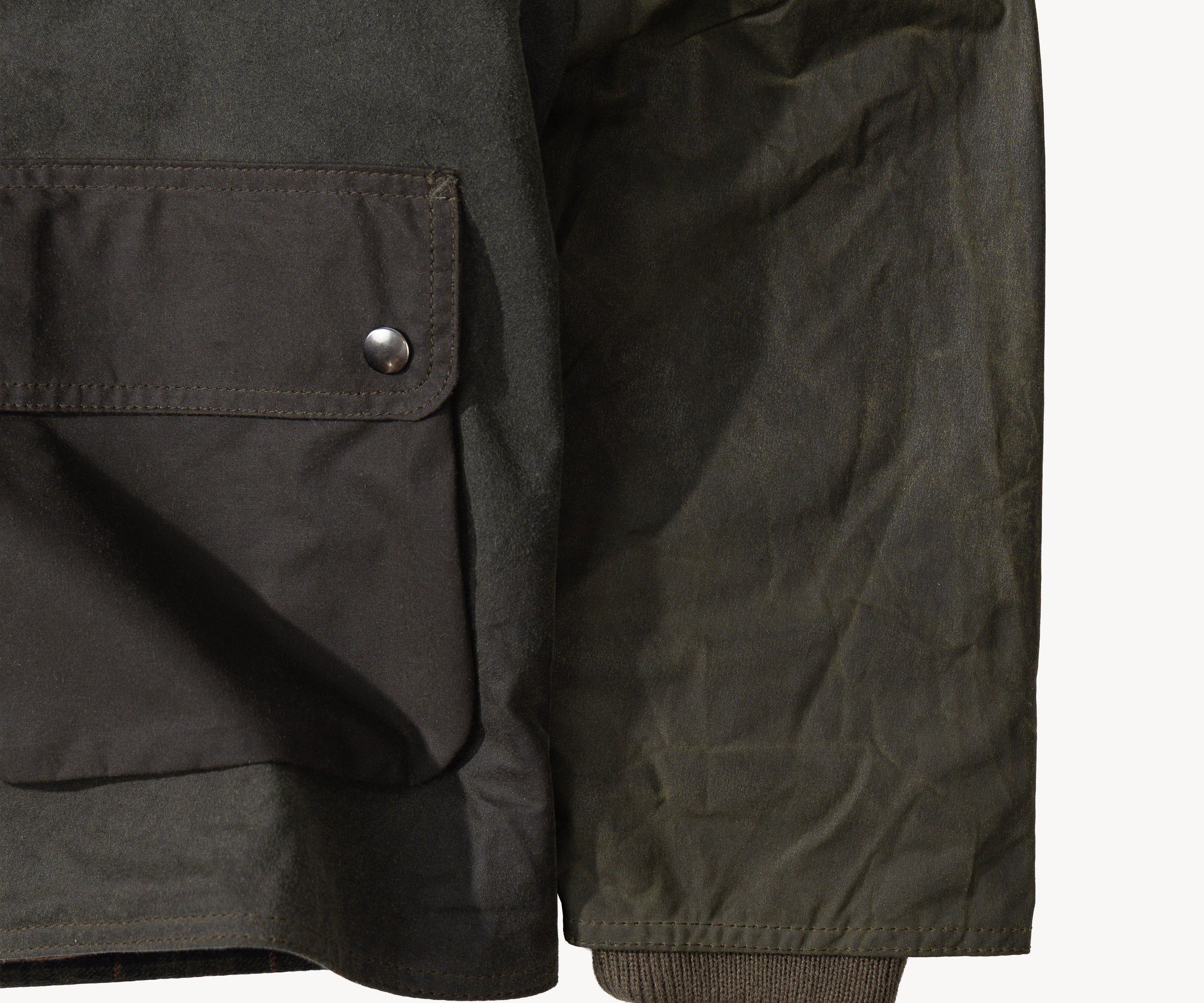 REWORK® KEEPER WAX JACKET - N° 046 LARGE / VERT - BRUT Clothing