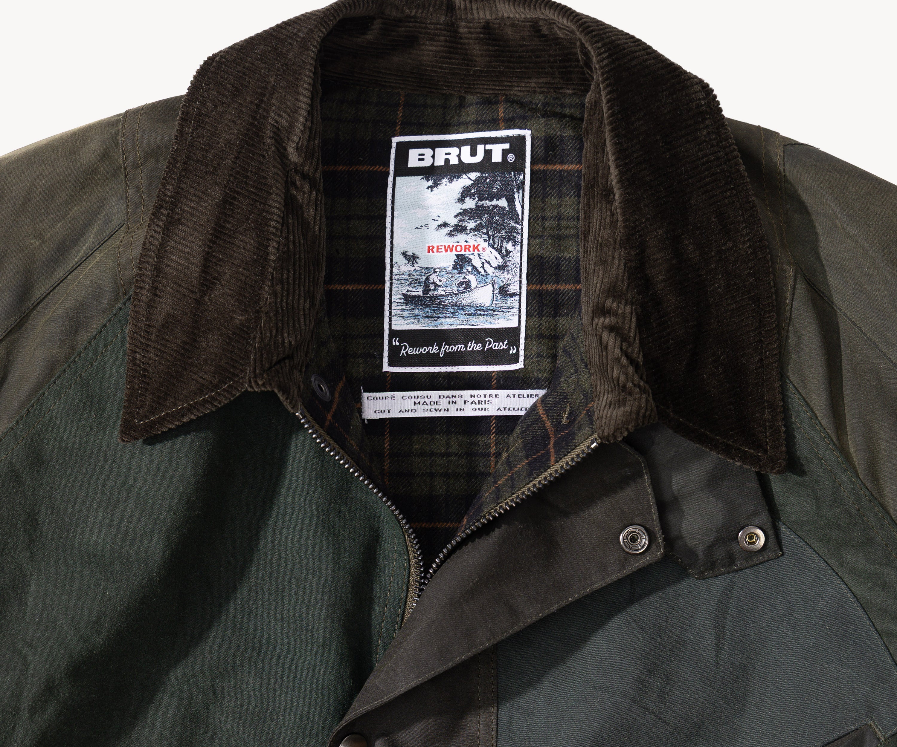 REWORK® KEEPER WAX JACKET - N° 048 Coats & Jackets LARGE / GREEN - BRUT Clothing