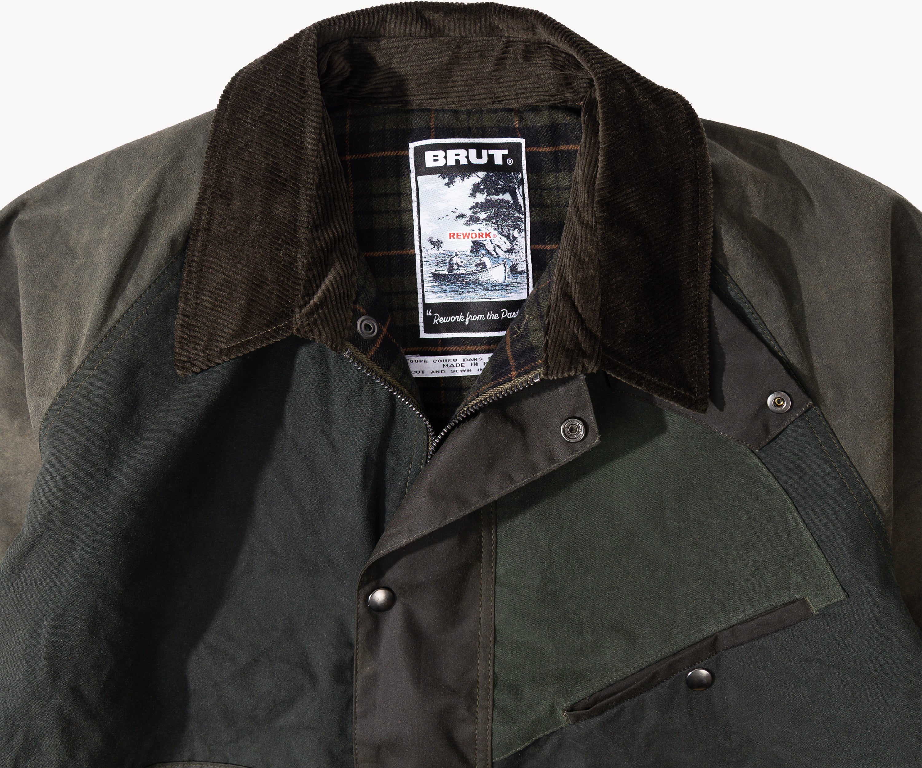 REWORK® KEEPER WAX JACKET - N° 054 Coats & Jackets LARGE / GREEN - BRUT Clothing