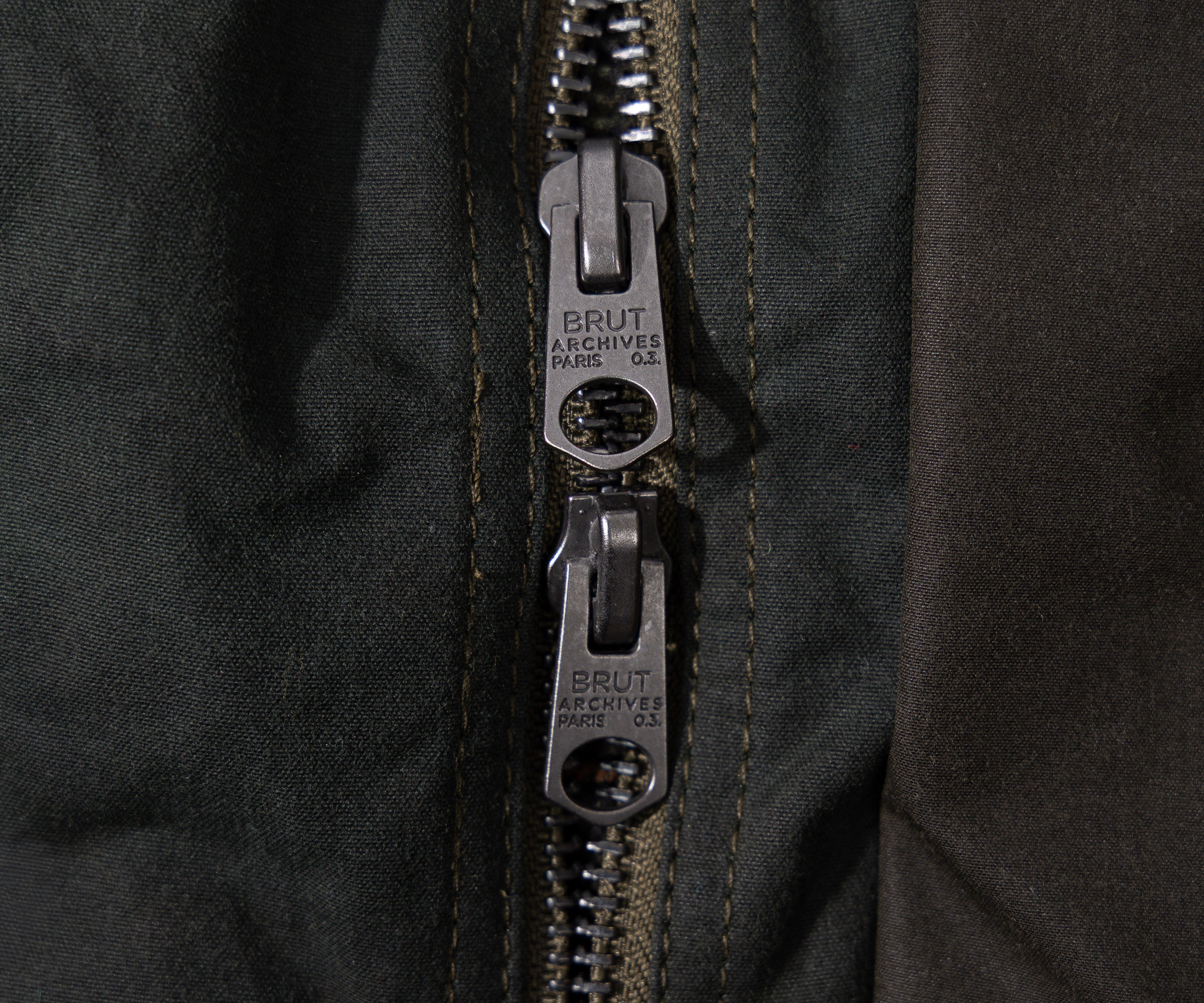 REWORK® KEEPER WAX JACKET - N° 054 Manteaux et vestes LARGE / VERT - BRUT Clothing