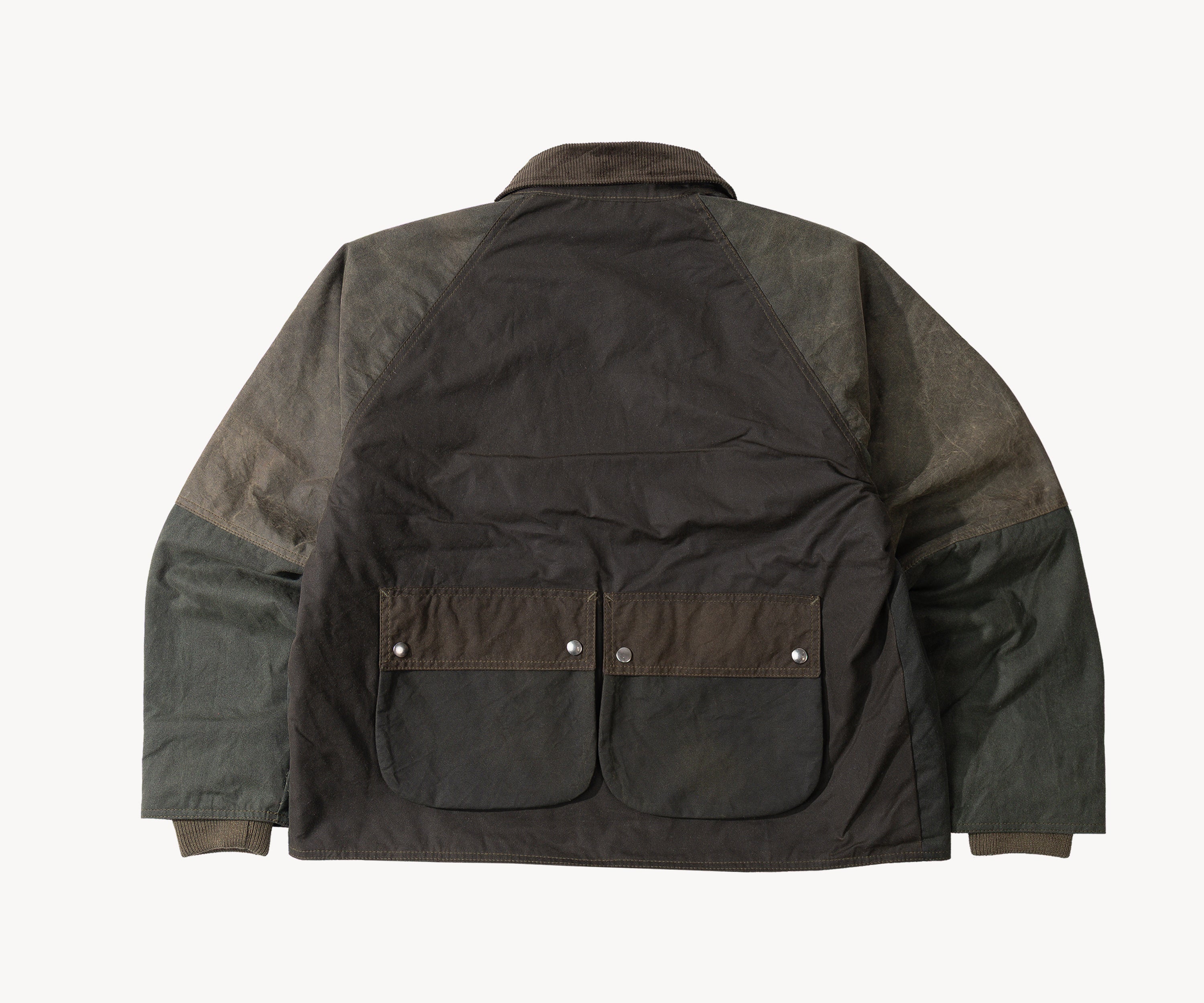 REWORK® KEEPER WAX JACKET - N° 054 Manteaux et vestes LARGE / VERT - BRUT Clothing