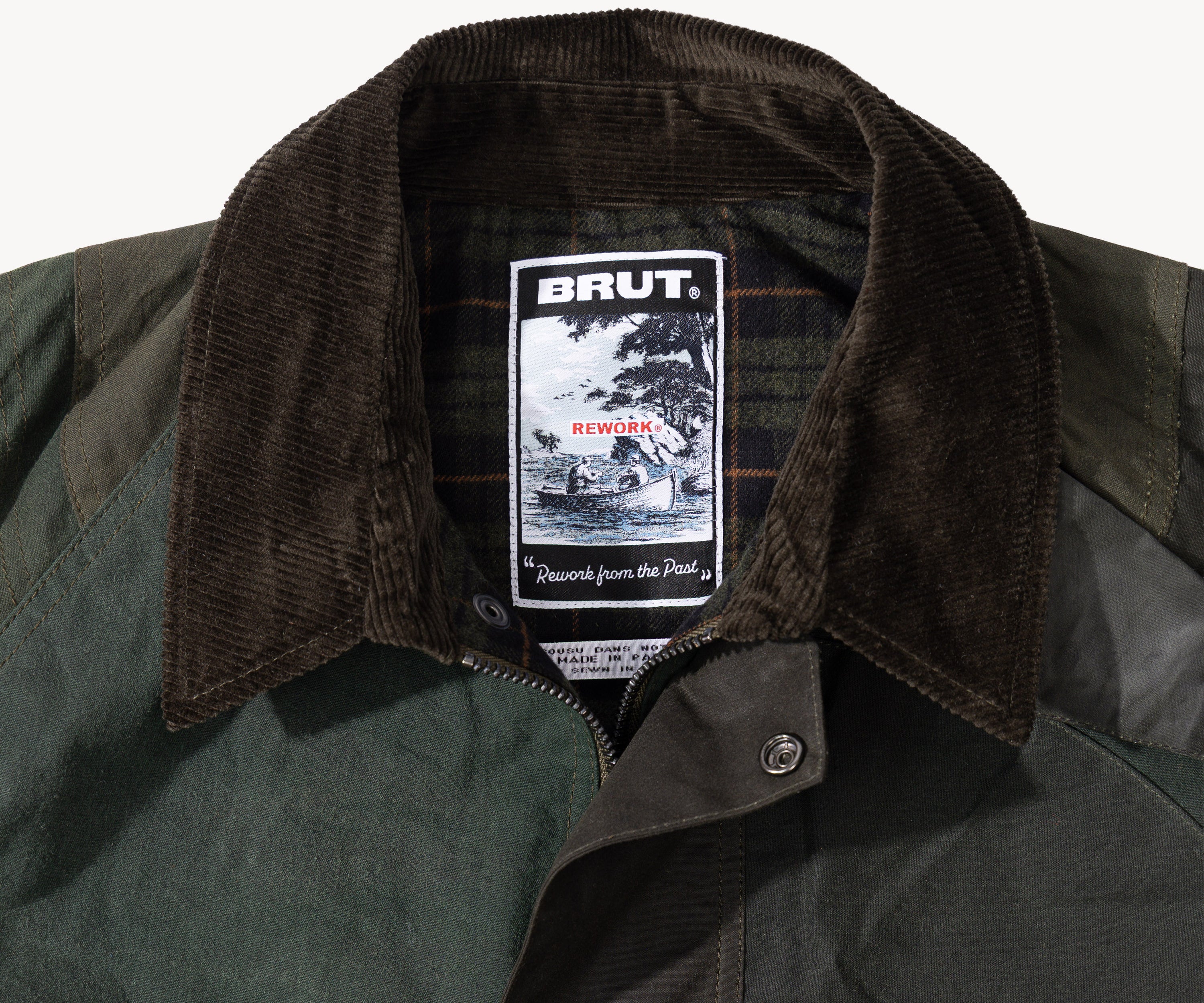 REWORK® KEEPER WAX JACKET - N° 045 Coats & Jackets LARGE / GREEN - BRUT Clothing