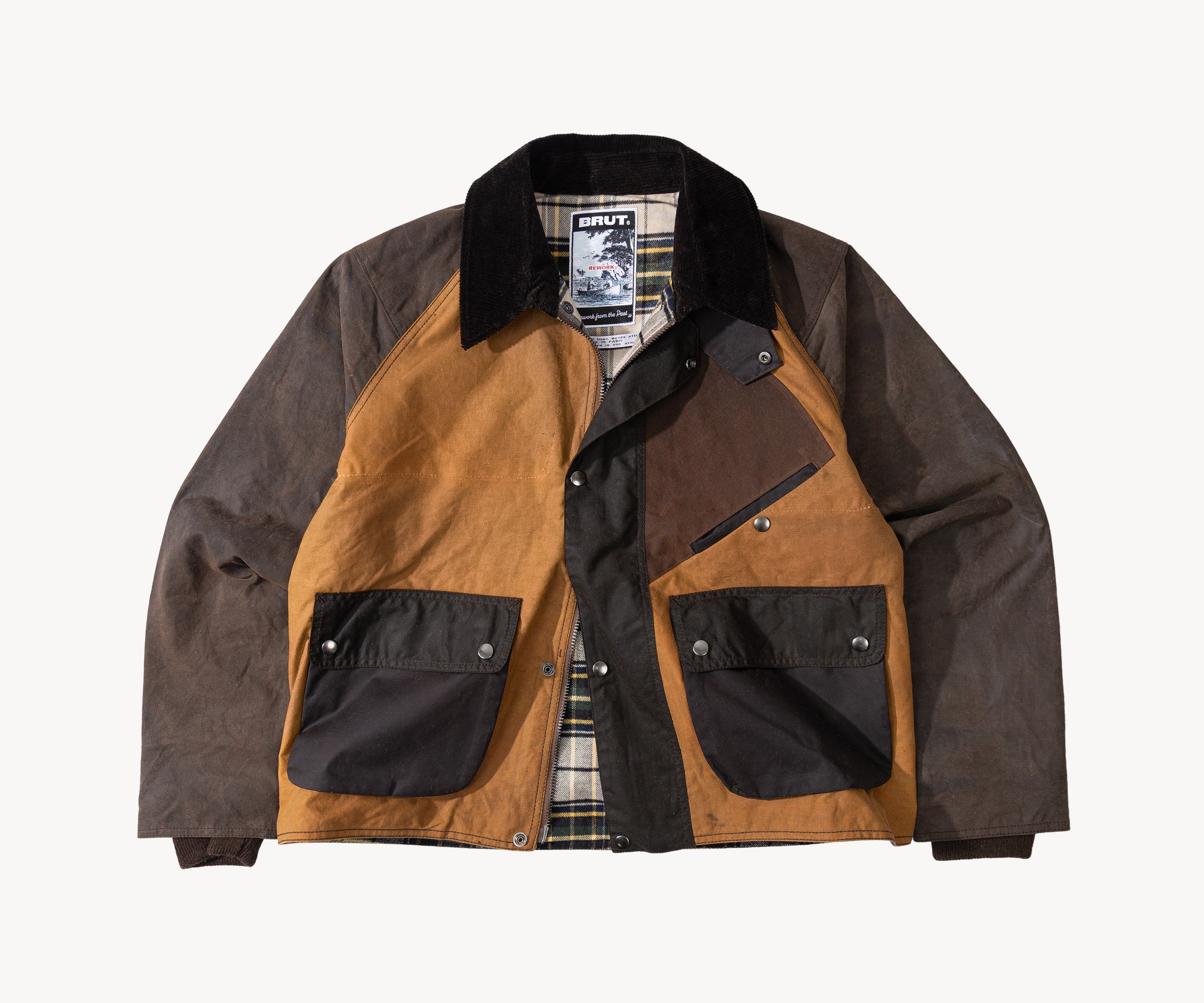 REWORK® KEEPER WAX JACKET - N° 013 MEDIUM / MARRON - BRUT Clothing