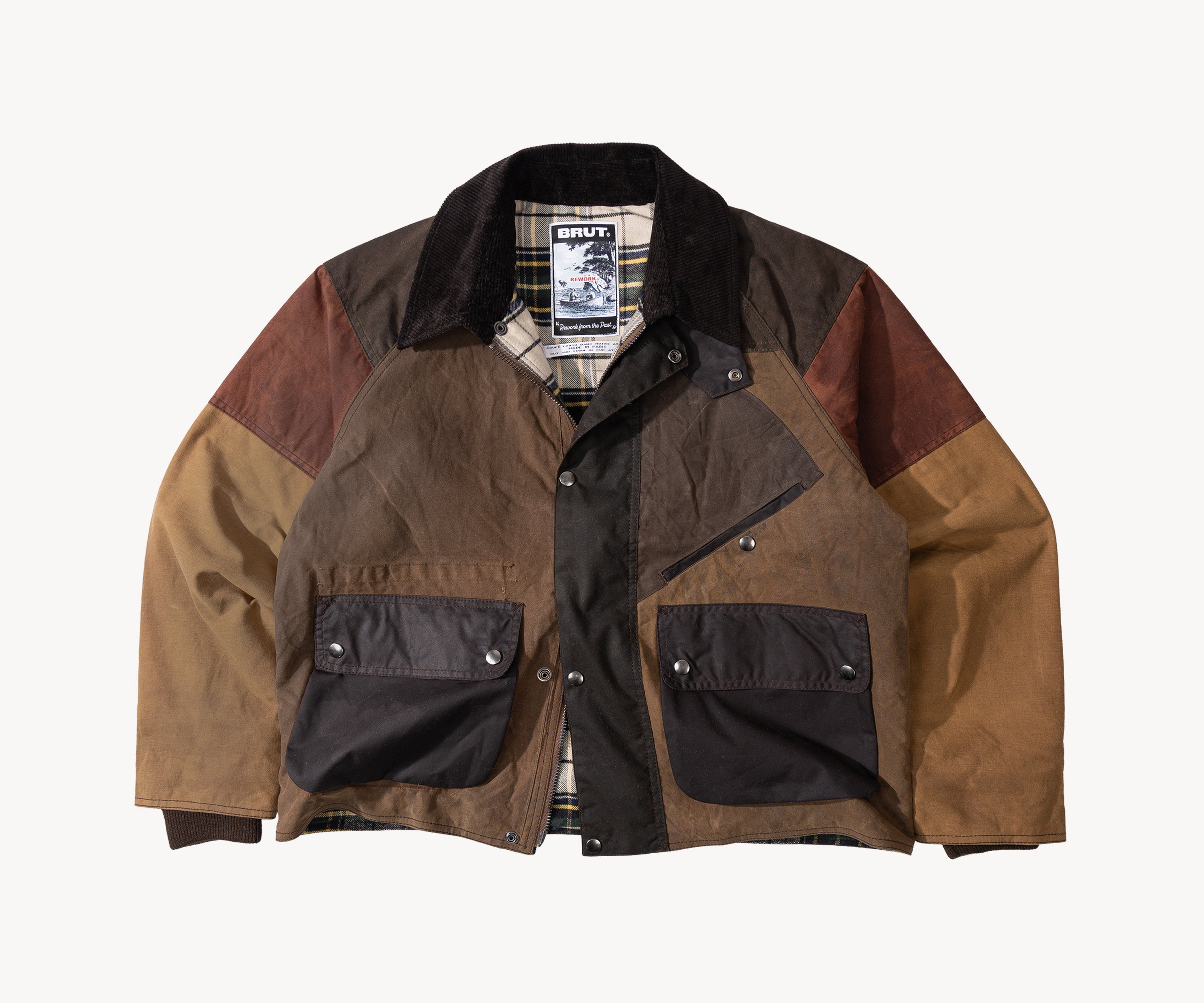 REWORK® KEEPER WAX JACKET - N° 015 Coats & Jackets MEDIUM / BROWN - BRUT Clothing