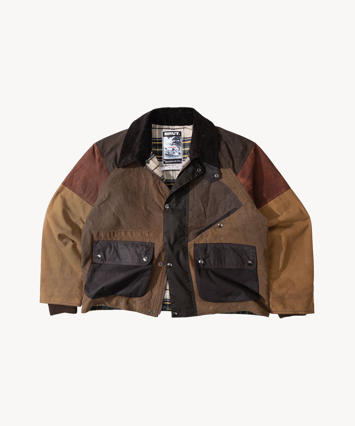 REWORK® KEEPER WAX JACKET - N° 015 Coats & Jackets MEDIUM / BROWN - BRUT Clothing