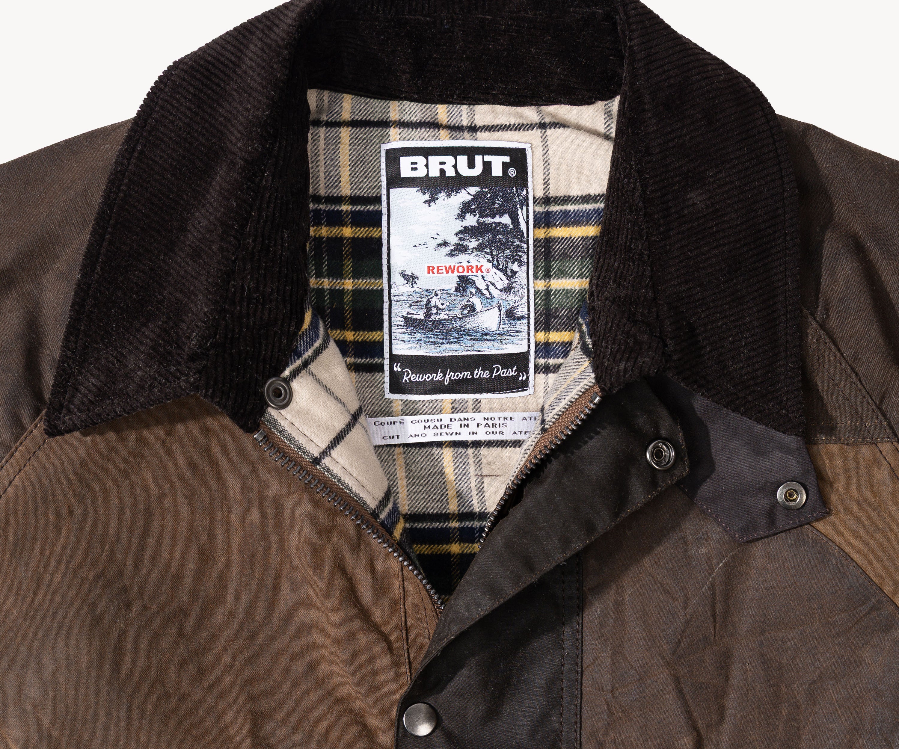 REWORK® KEEPER WAX JACKET - N° 015 Coats & Jackets MEDIUM / BROWN - BRUT Clothing