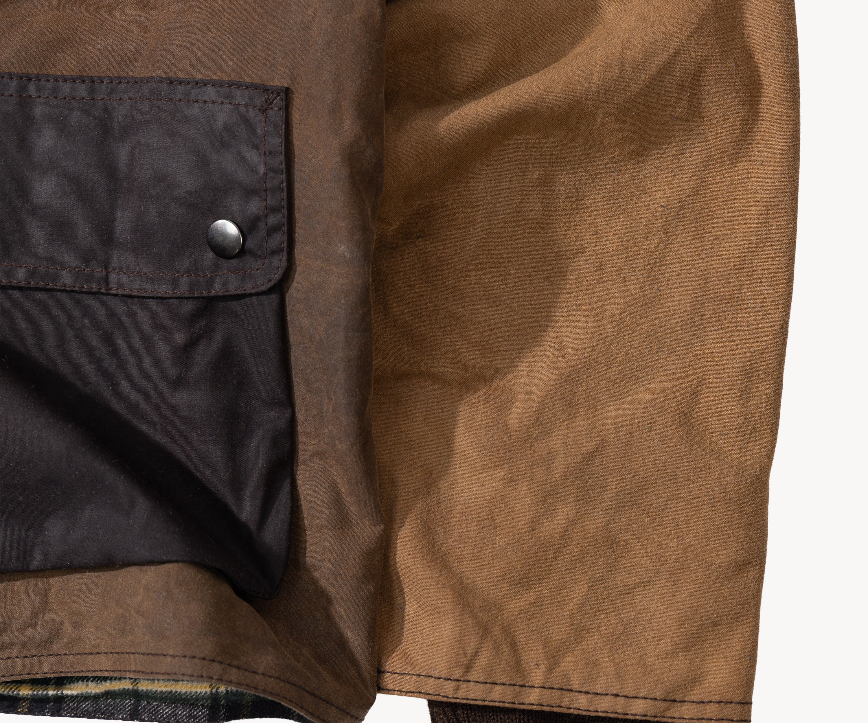 REWORK® KEEPER WAX JACKET - N° 016 MEDIUM / MARRON - BRUT Clothing