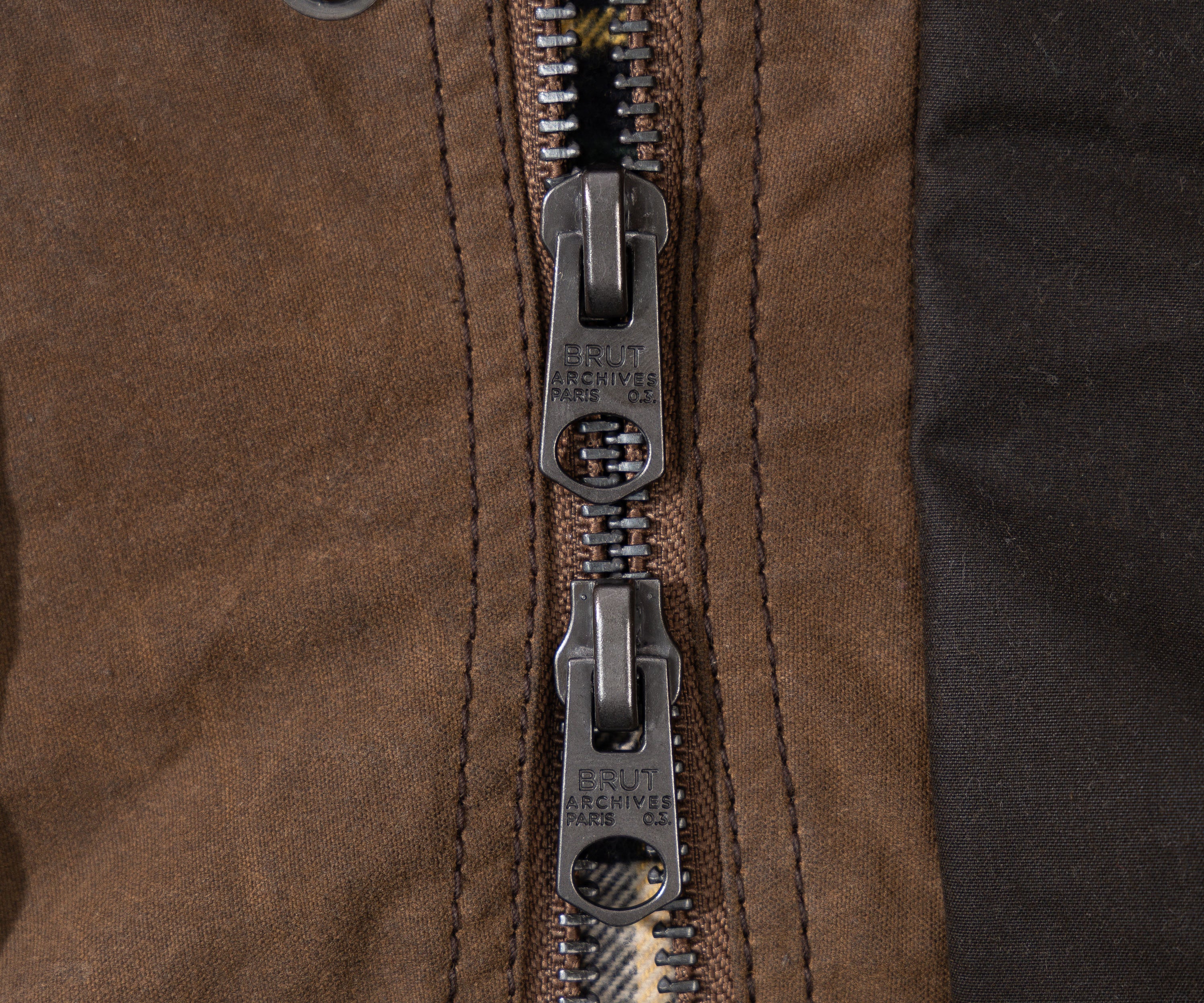 REWORK® KEEPER WAX JACKET - N° 016 MEDIUM / MARRON - BRUT Clothing