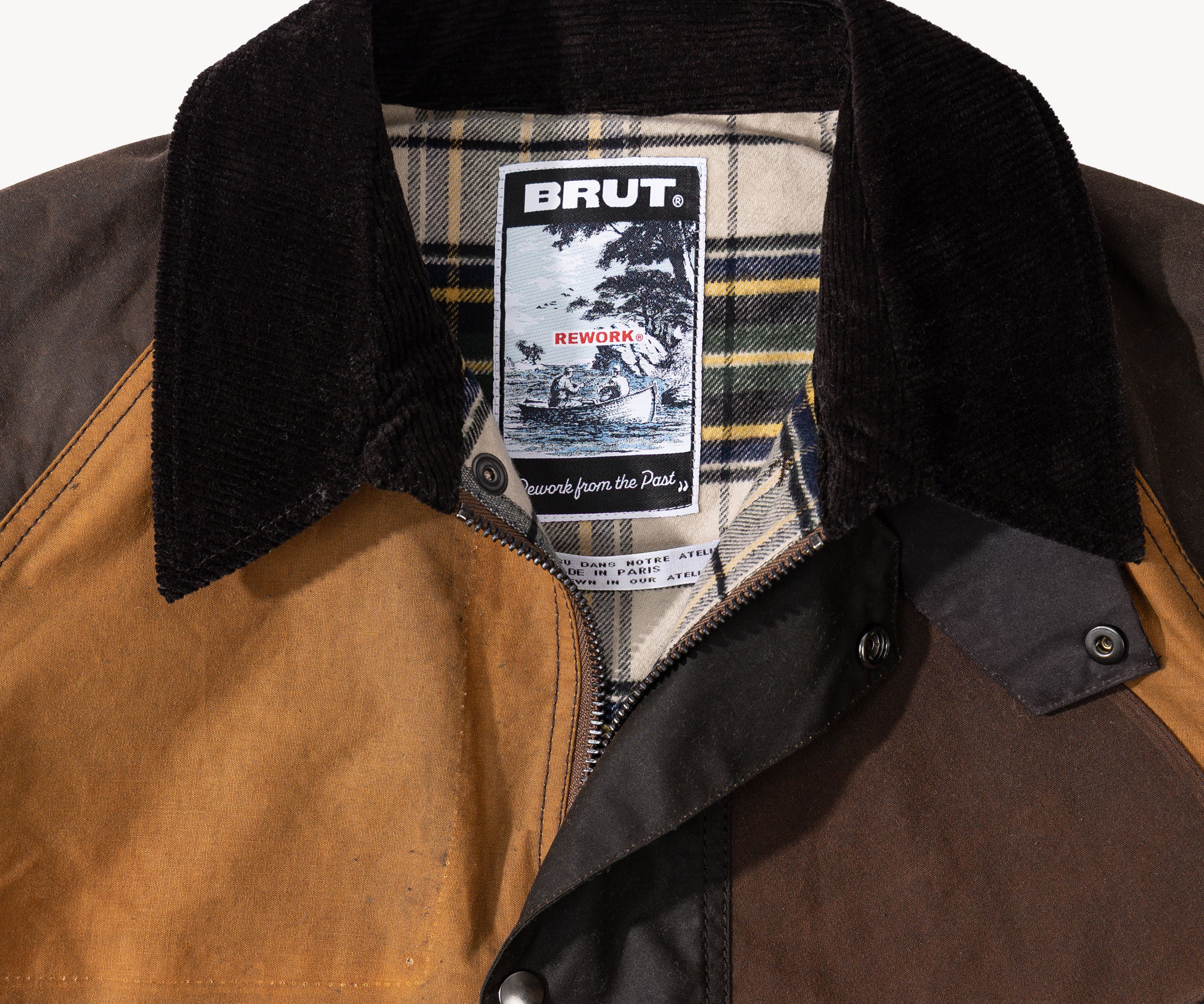 REWORK® KEEPER WAX JACKET - N° 013 Coats & Jackets MEDIUM / BROWN - BRUT Clothing