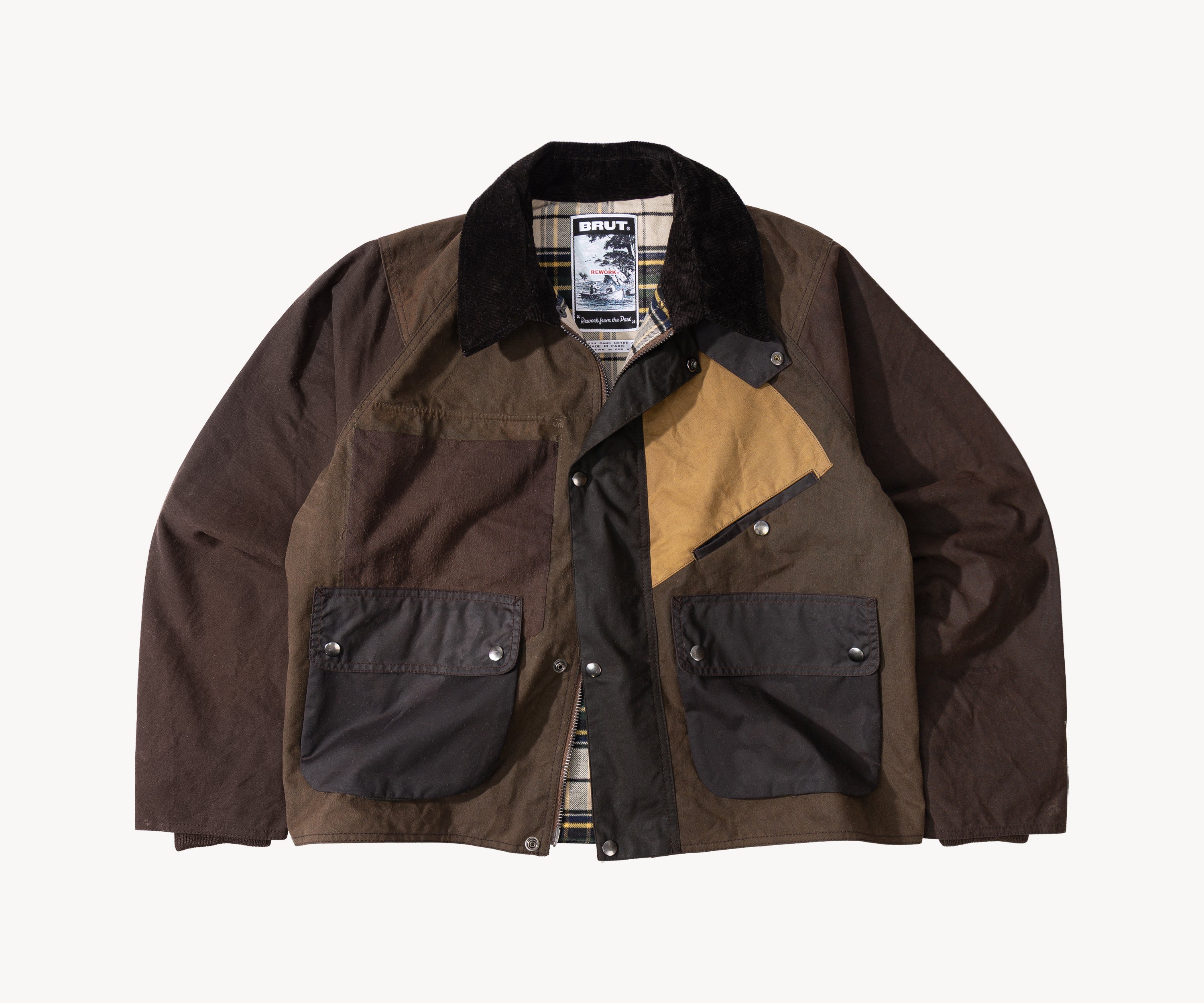 REWORK® KEEPER WAX JACKET - N° 017 Coats & Jackets MEDIUM / BROWN - BRUT Clothing