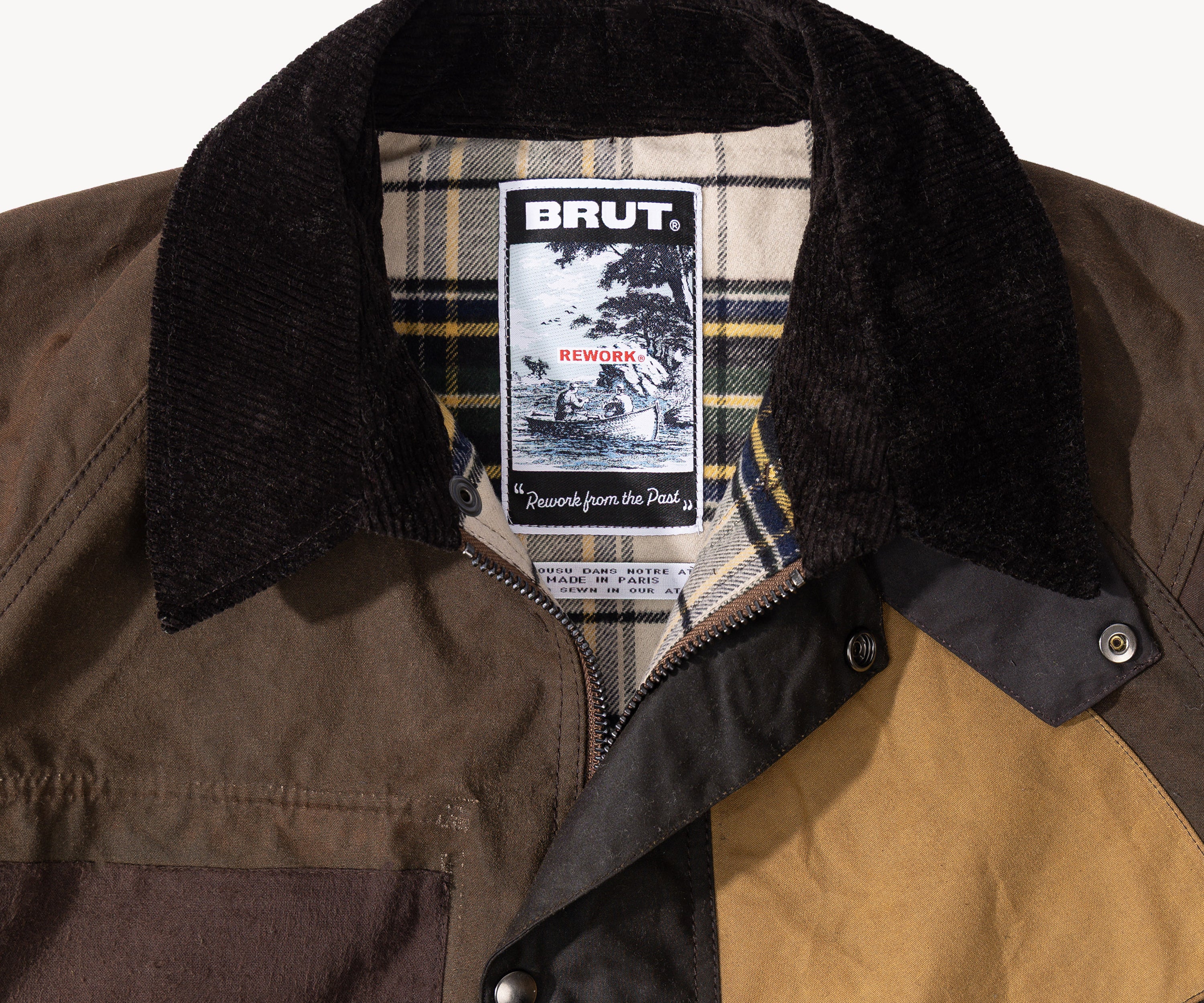 REWORK® KEEPER WAX JACKET - N° 017 Coats & Jackets MEDIUM / BROWN - BRUT Clothing