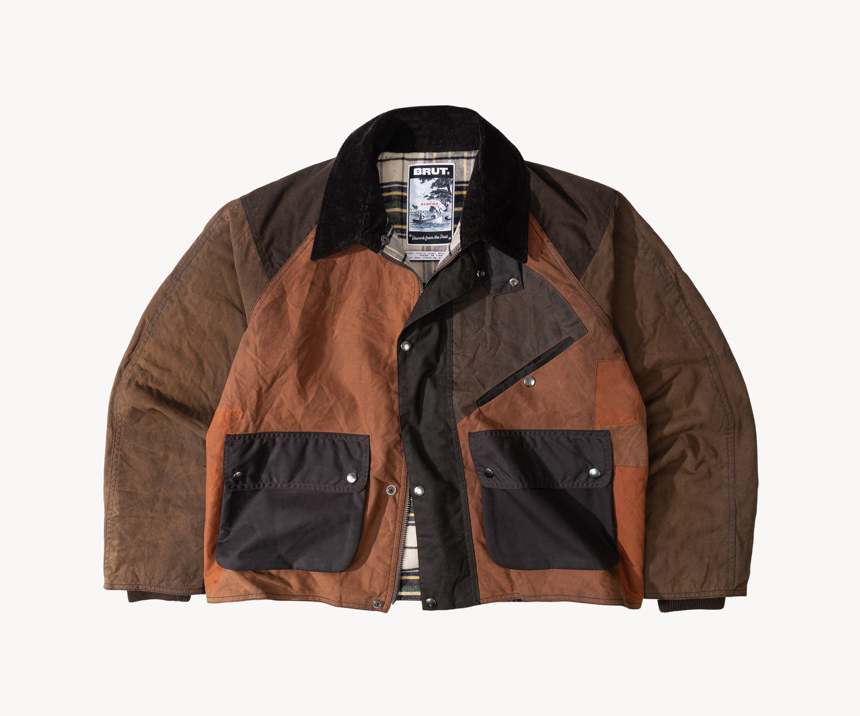 REWORK® KEEPER WAX JACKET - N° 021 Coats & Jackets MEDIUM / BROWN - BRUT Clothing