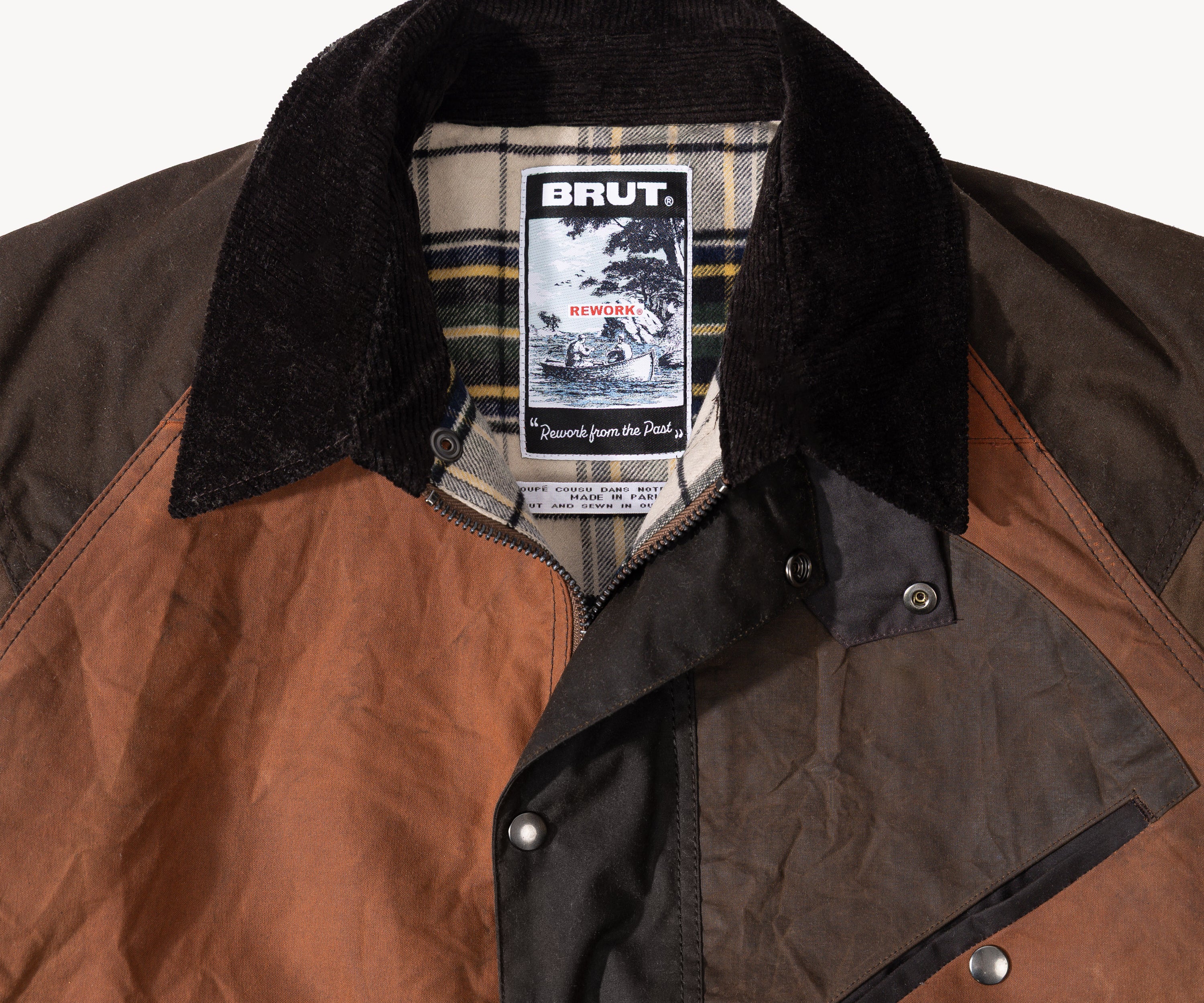 REWORK® KEEPER WAX JACKET - N° 021 Coats & Jackets MEDIUM / BROWN - BRUT Clothing