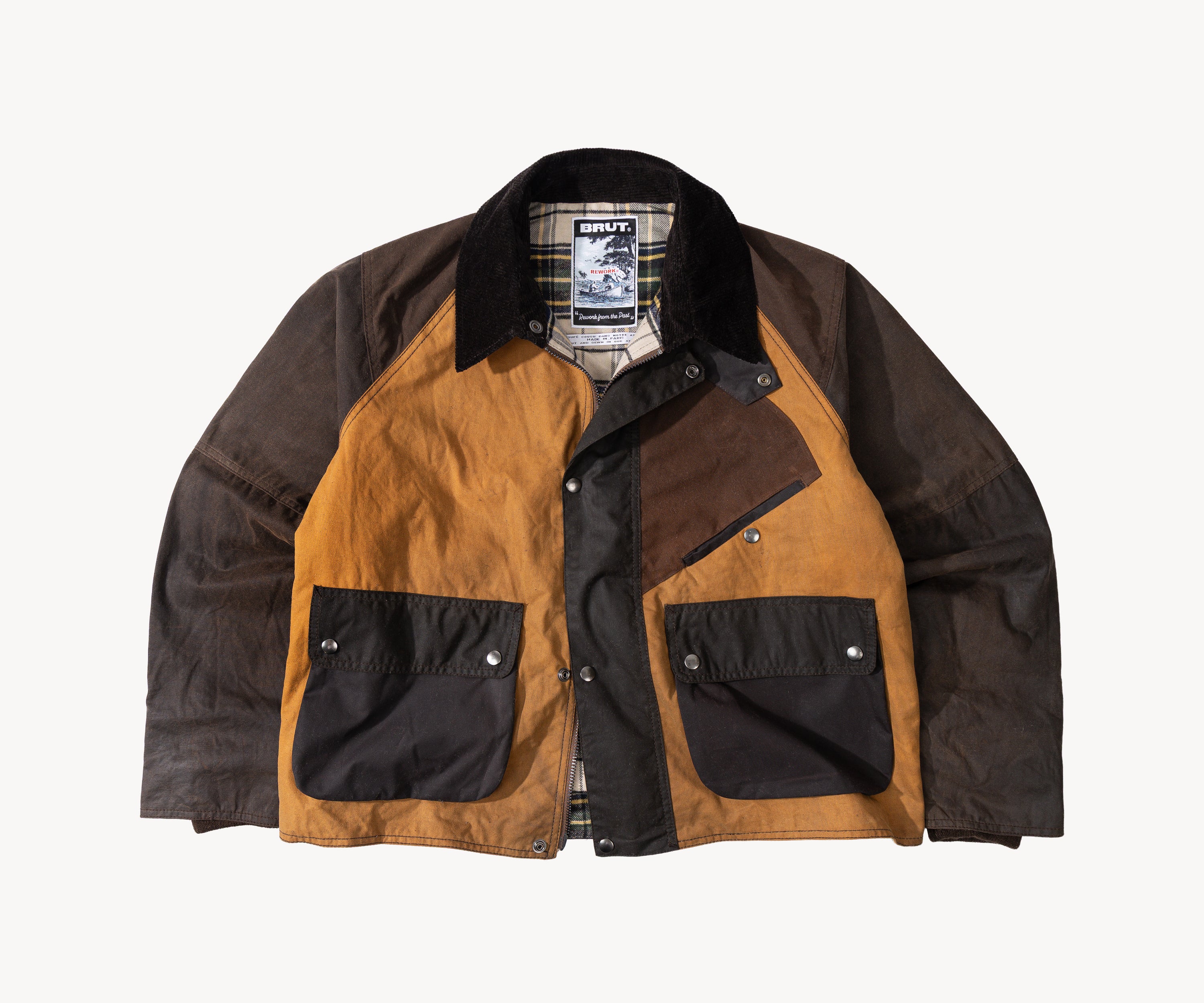 REWORK® KEEPER WAX JACKET - N° 022 Coats & Jackets MEDIUM / BROWN - BRUT Clothing