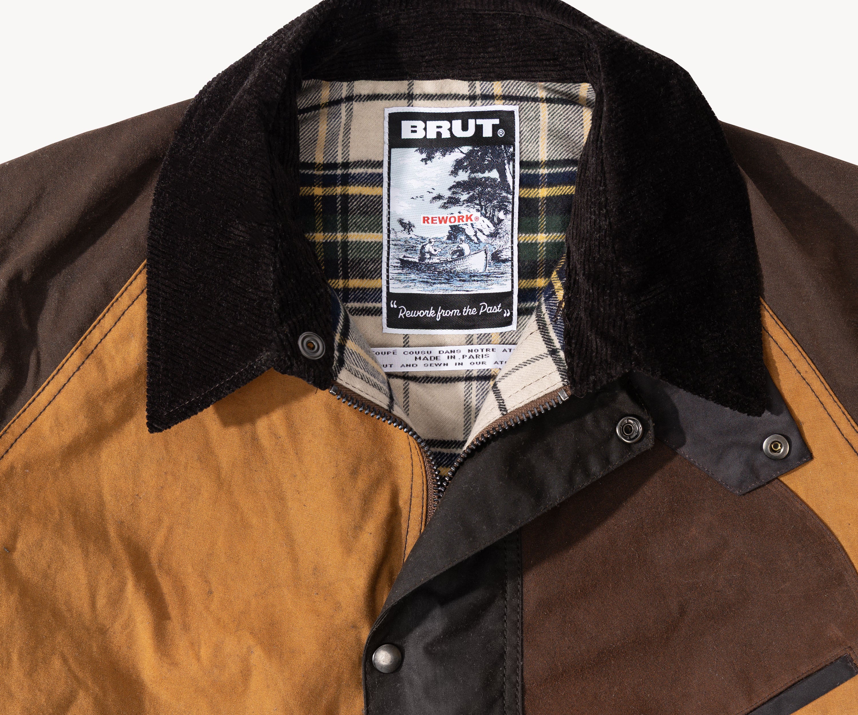 REWORK® KEEPER WAX JACKET - N° 022 Coats & Jackets MEDIUM / BROWN - BRUT Clothing
