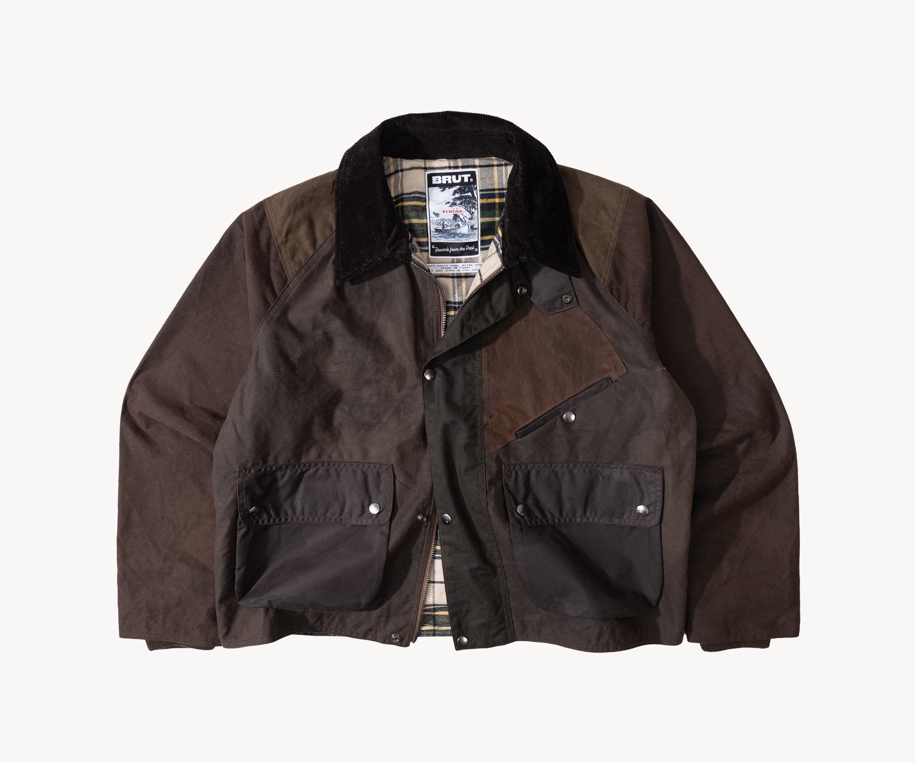 REWORK® KEEPER WAX JACKET - N° 014 Coats & Jackets MEDIUM / BROWN - BRUT Clothing