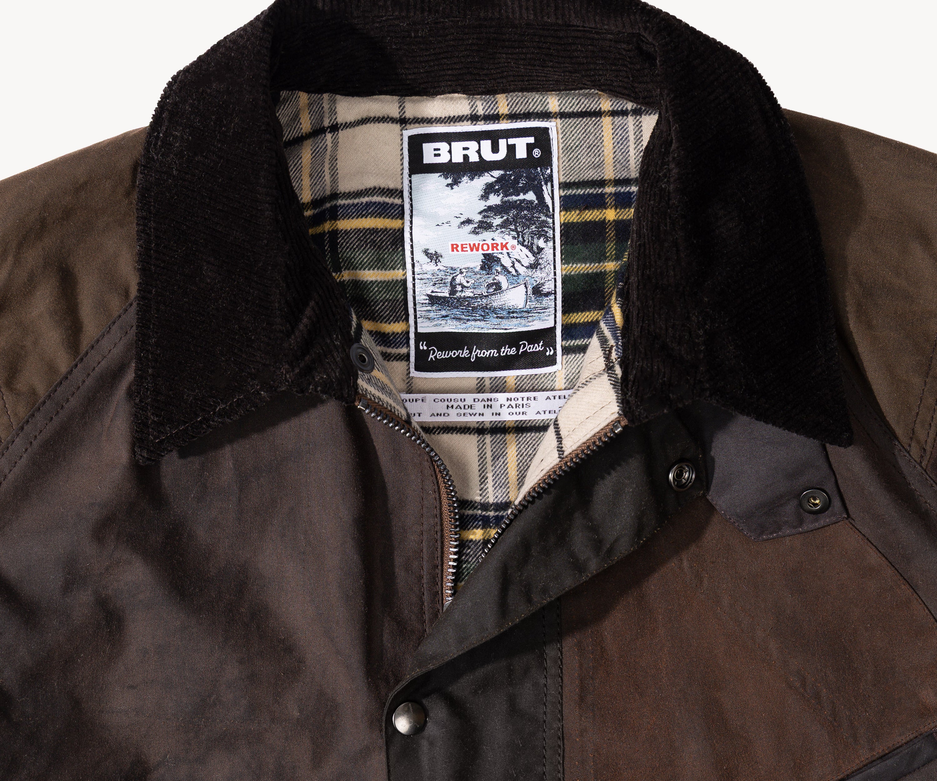 REWORK® KEEPER WAX JACKET - N° 014 Coats & Jackets MEDIUM / BROWN - BRUT Clothing