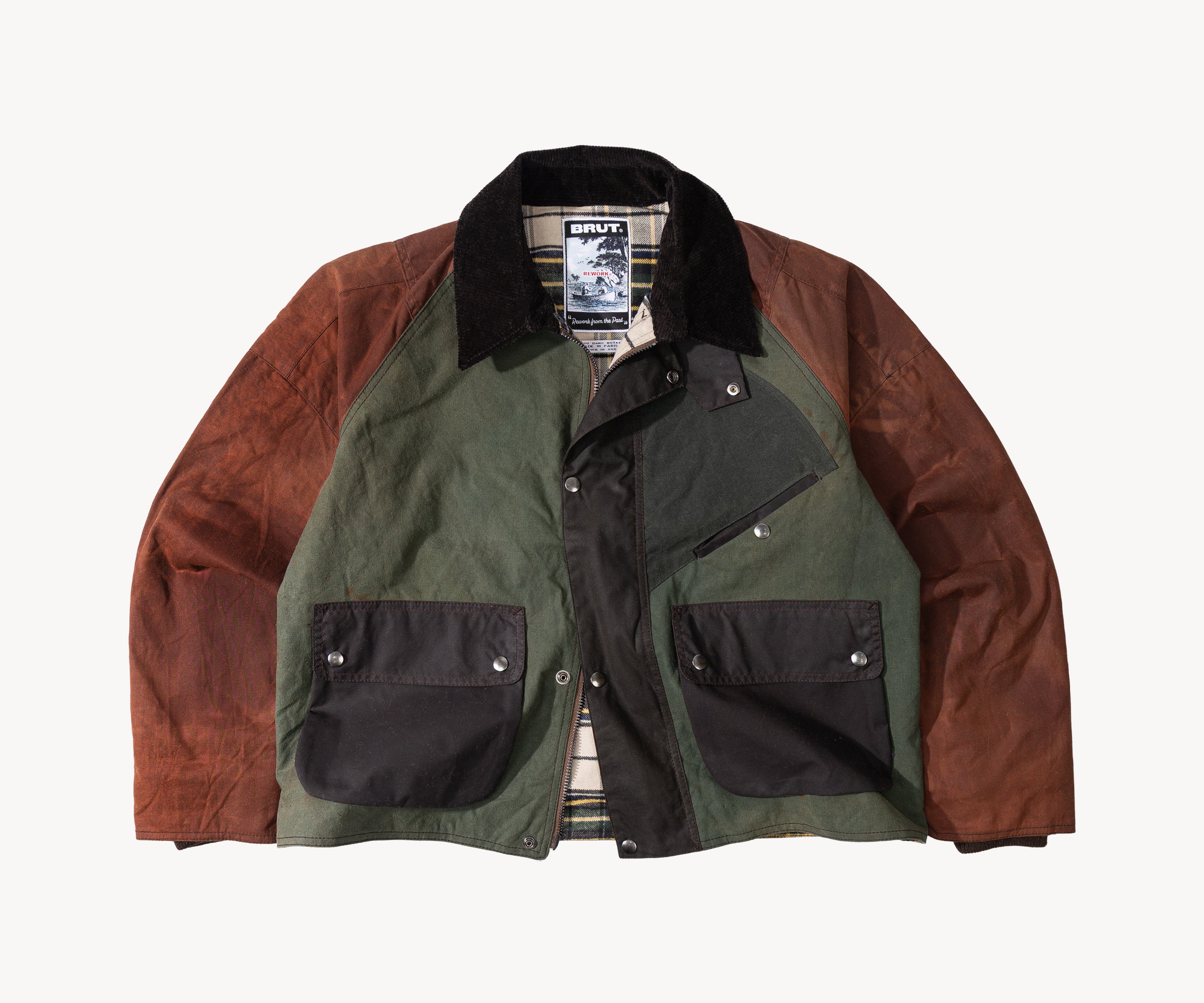 REWORK® KEEPER WAX JACKET - N° 023 Coats & Jackets MEDIUM / GREEN - BRUT Clothing